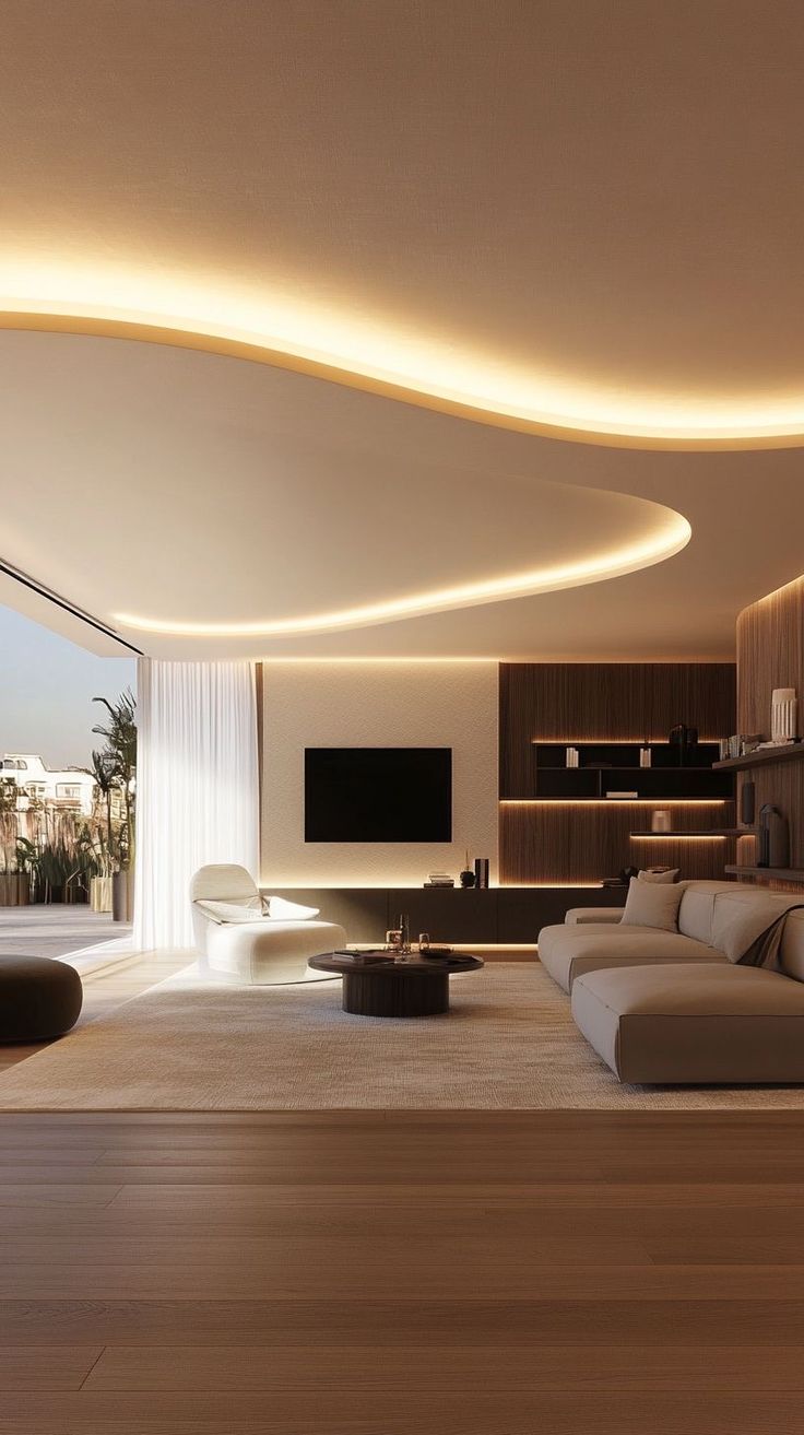 Gypsum Ceiling with LED Design image 3