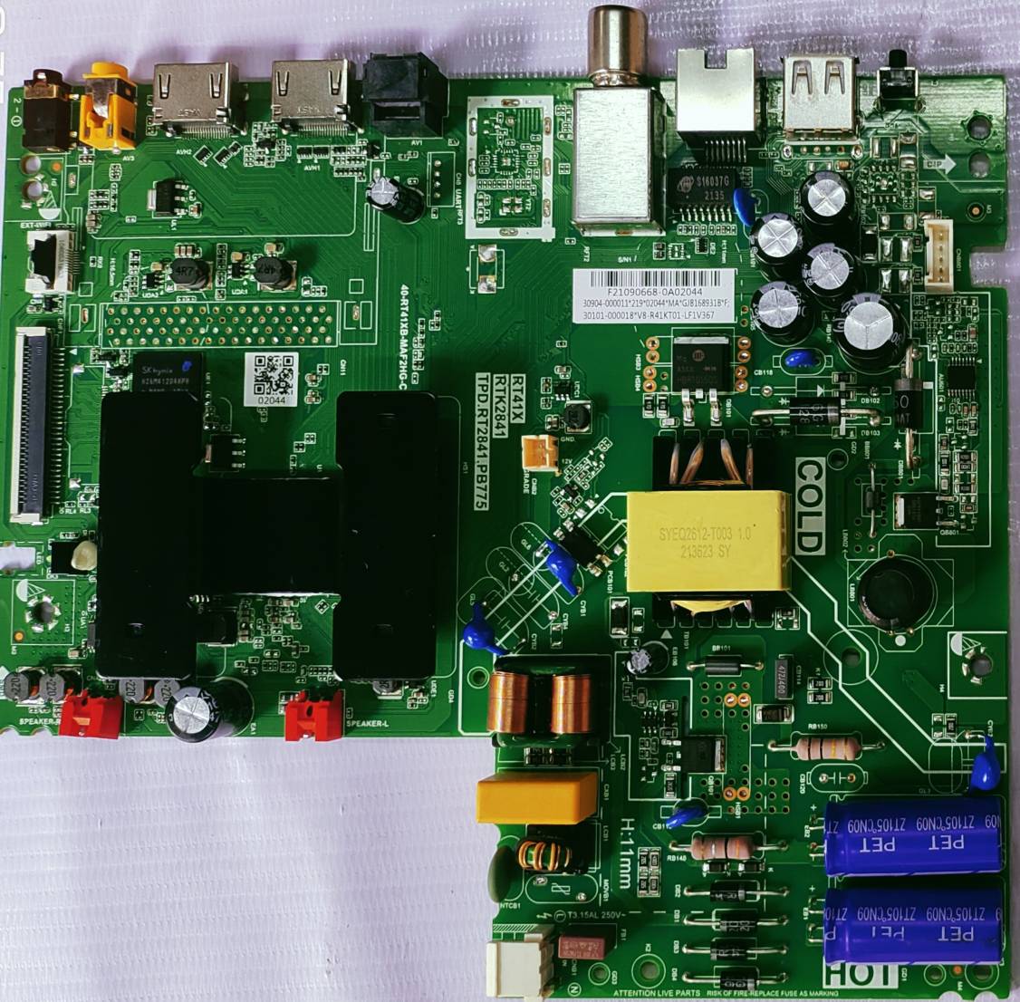 TCL/IFFALCON 32S615 SMART COMBO & MOTHER BOARD,#WB37 image 2