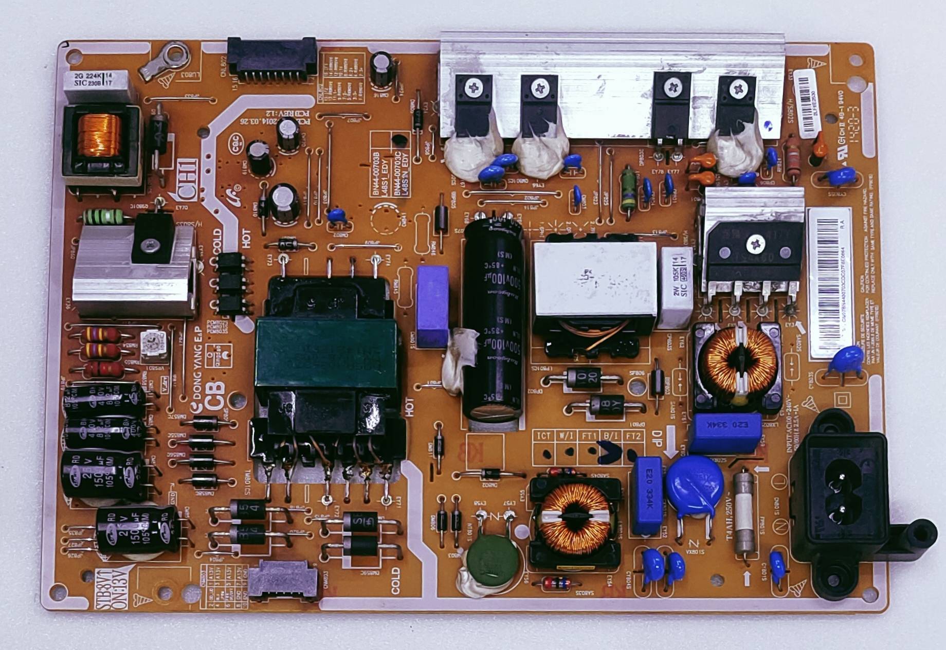 SAMSUNG UA40H5570AUXL LED TV POWER SUPPLY BOARD  image 4