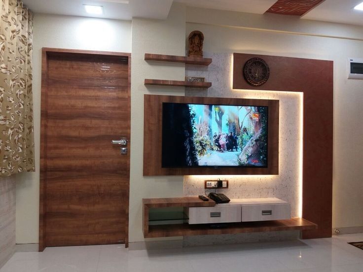 Modern Wooden TV Unit Panels in Chennai image 3