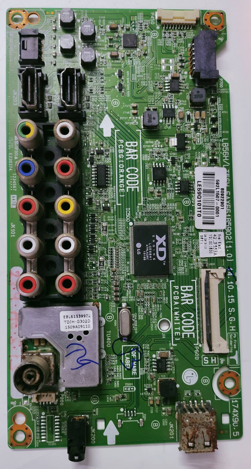 LG 42LF553A-TA LED Full HD TV Motherboard, Main Board, Main PCB image 3