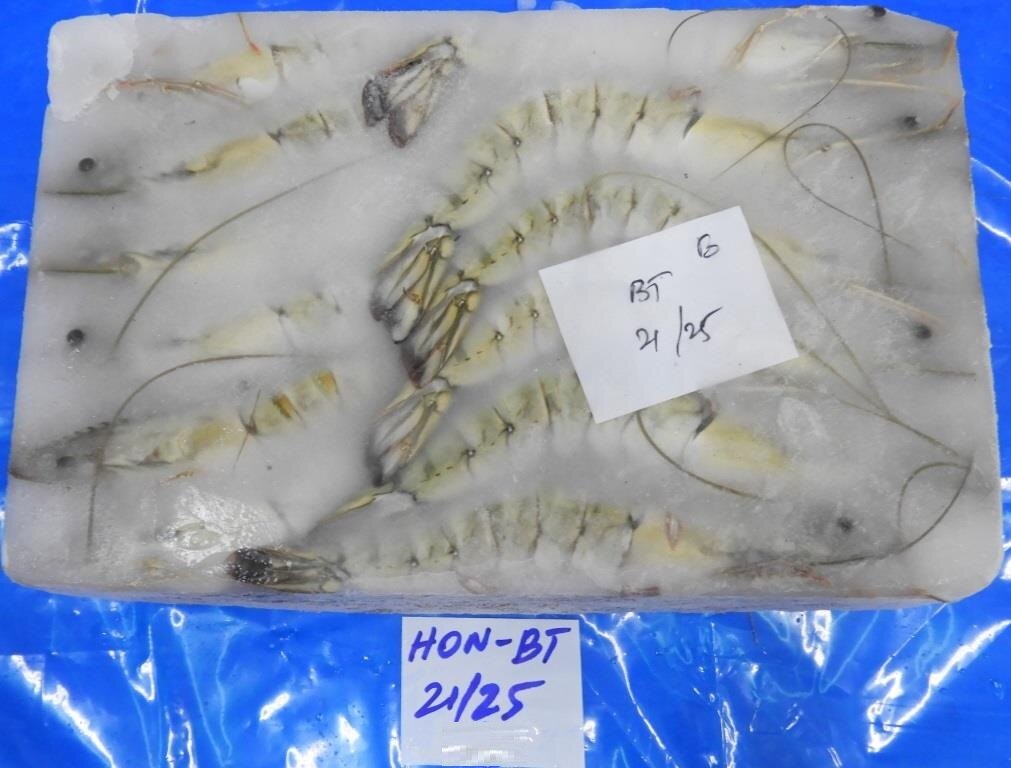 HEAD ON BLACK TIGER SHRIMPS & PRAWNS (BLOCK) image 2