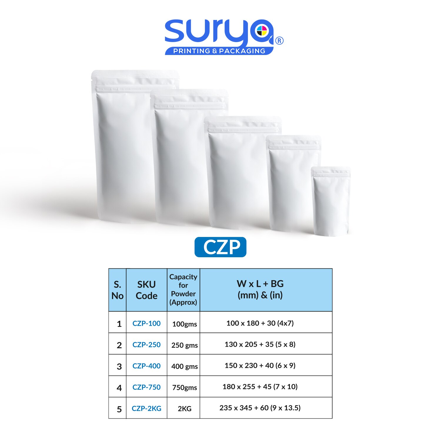 White Color Matte Finish Ziplock Inner Foil Stand-Up Pouch image 4