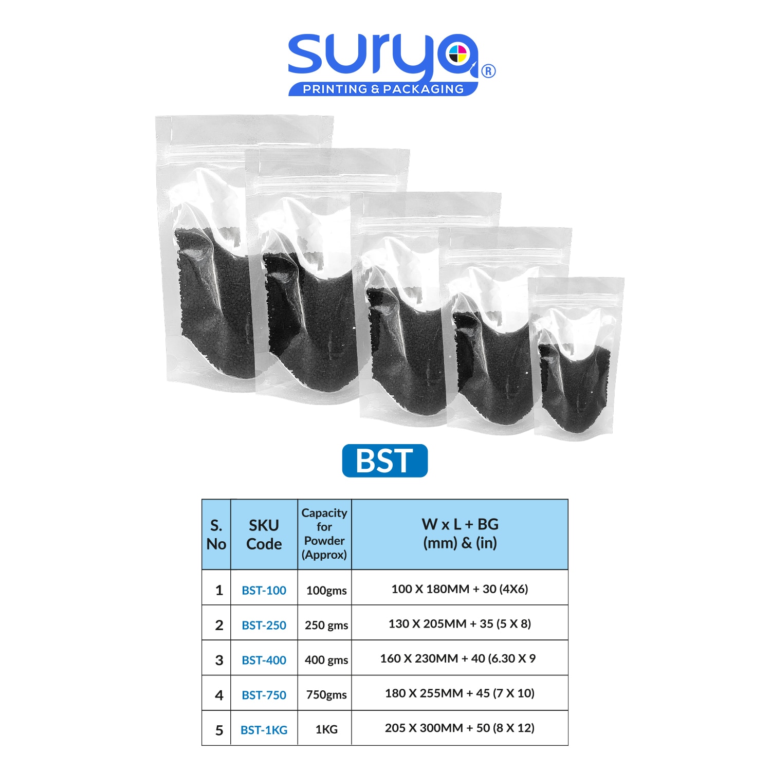 Both side transparent Ziplock Stand-Up Pouches image 4