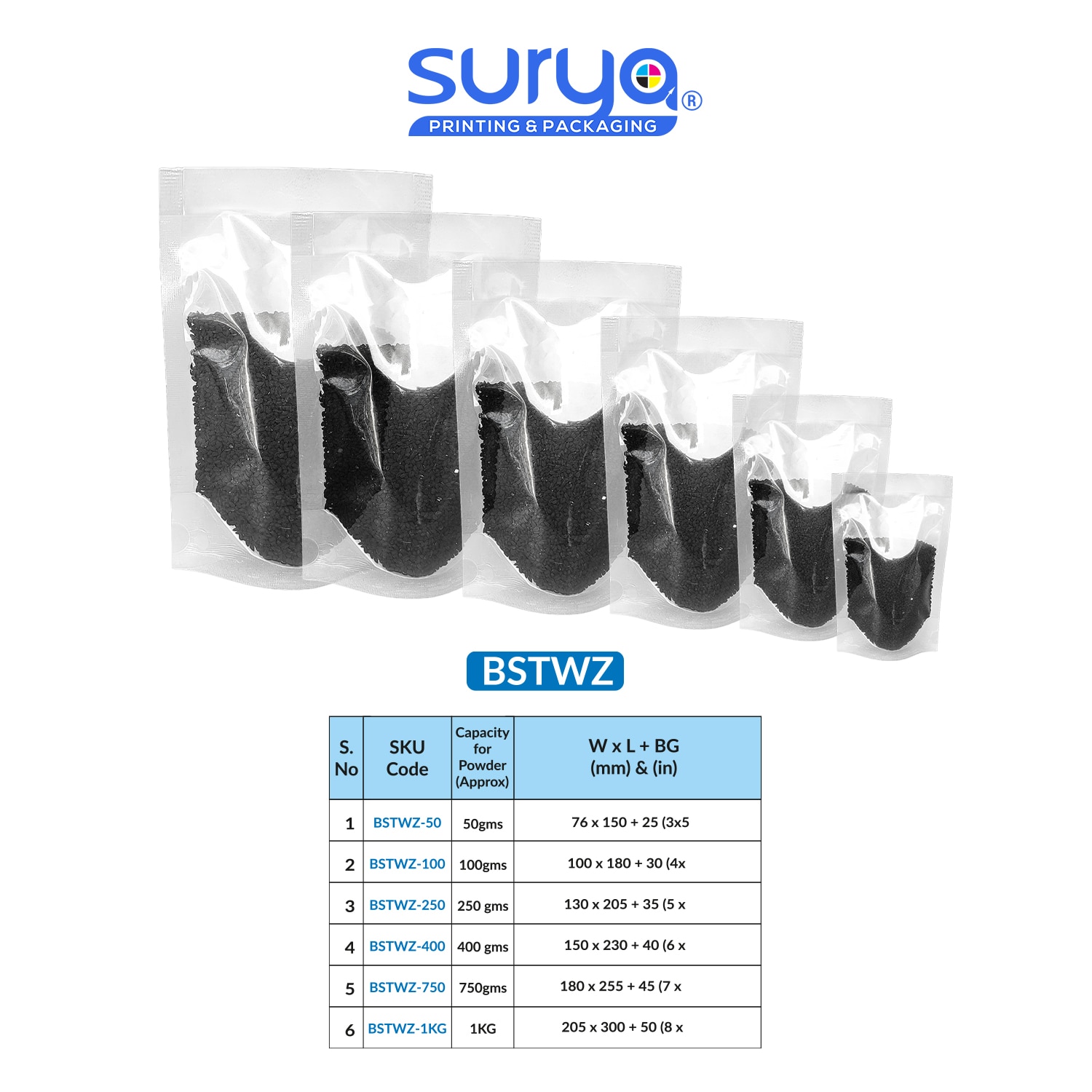 Both side transparent Without Ziplock Stand-Up Pouches image 4