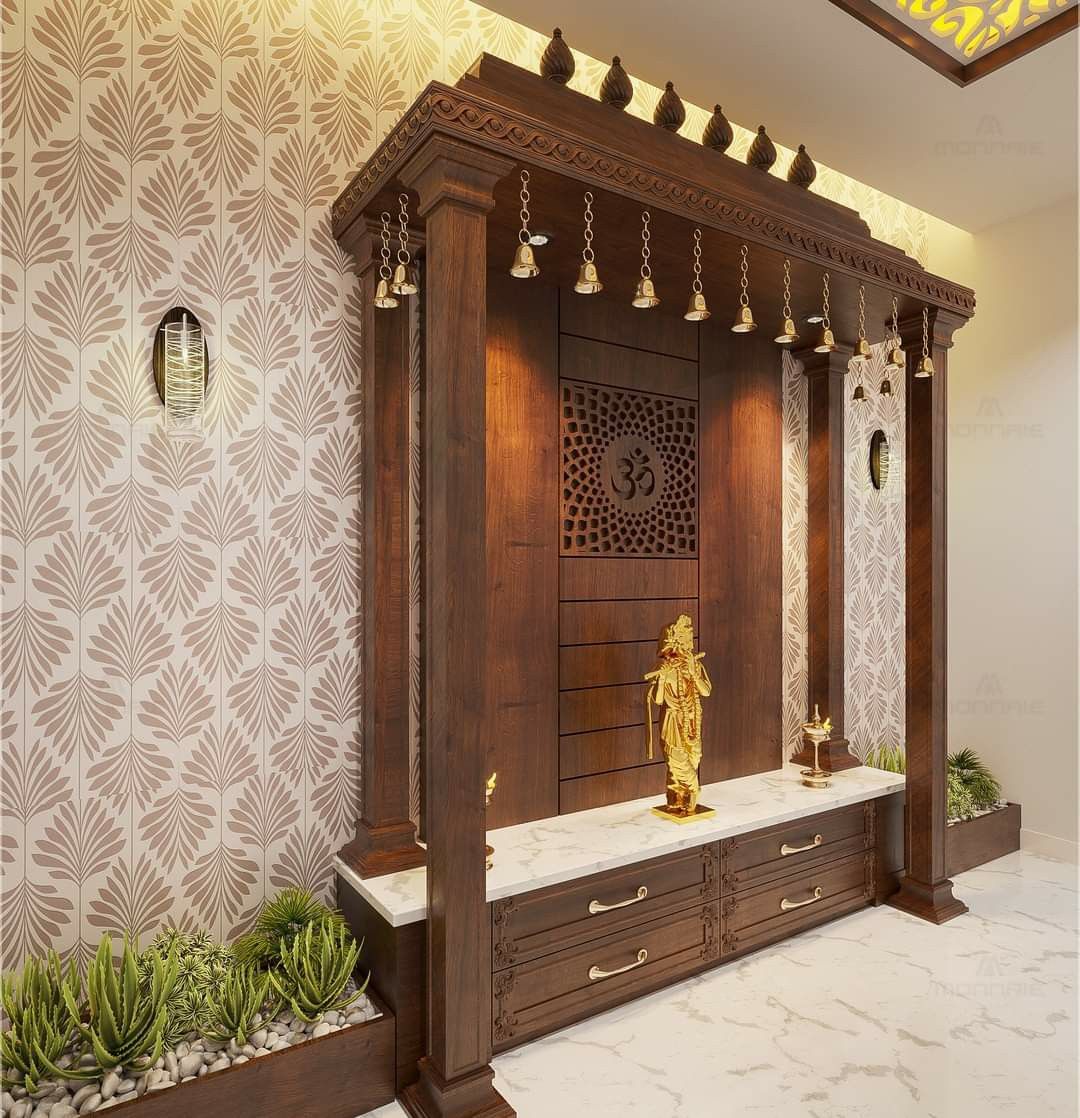Contemporary Pooja Room Design and Styling Solutions image 2