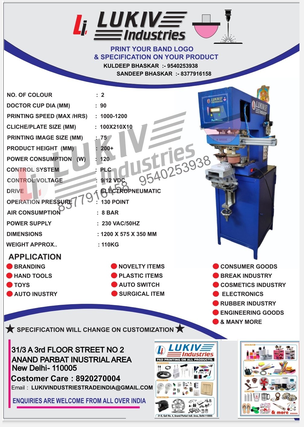 Double Colour Pad Printing Machine for All Surfaces in Nangloi image 2