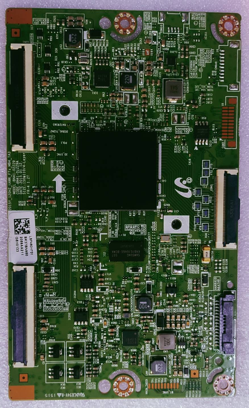 SAMSUNG UA48J6300 LED TV TCON PART NUMBER.BN41-02229 image 6