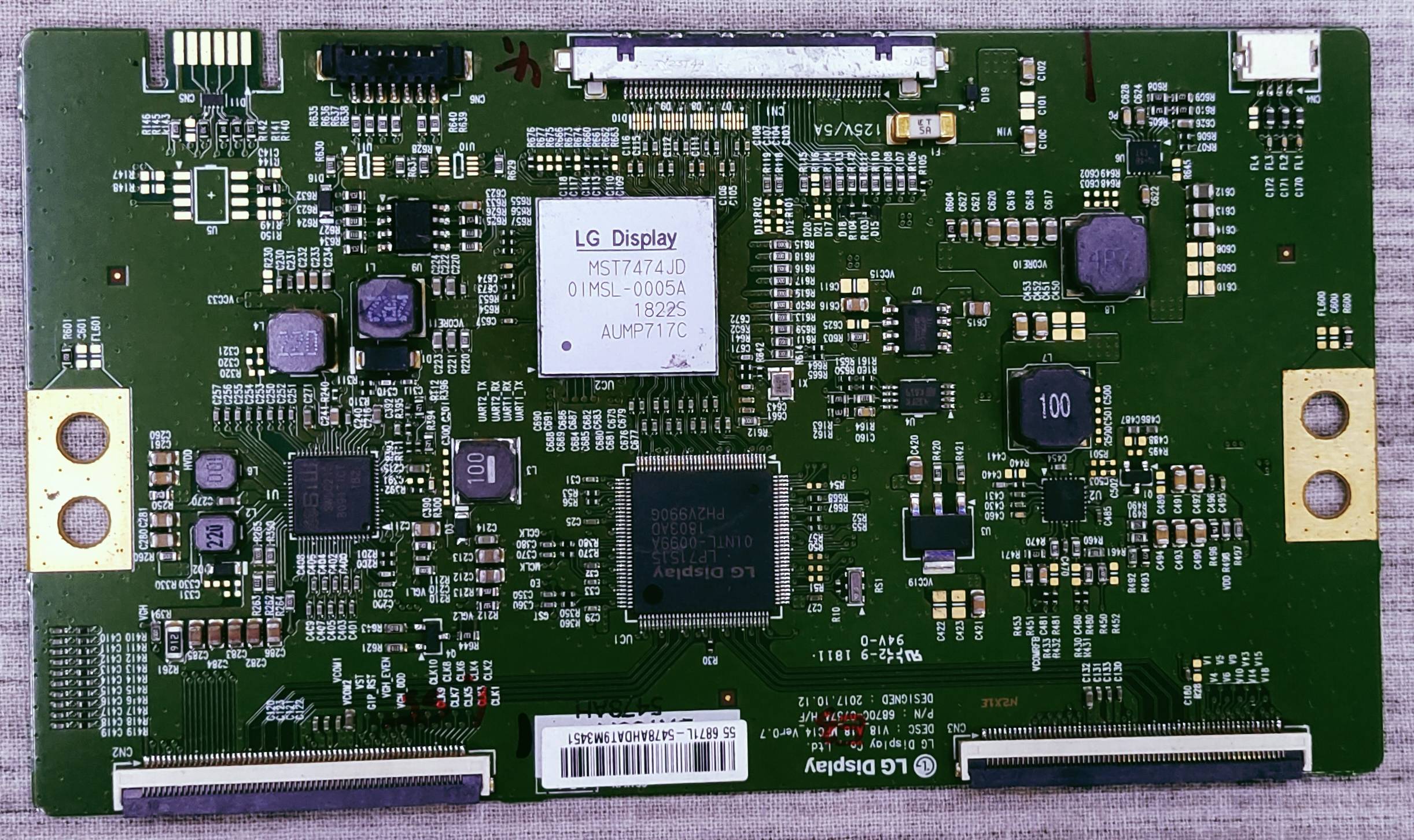 PANASONIC TH-55FX650D LED TV FHD TCON PART NO. 556871L-5478AHDAT9M3451 image 3