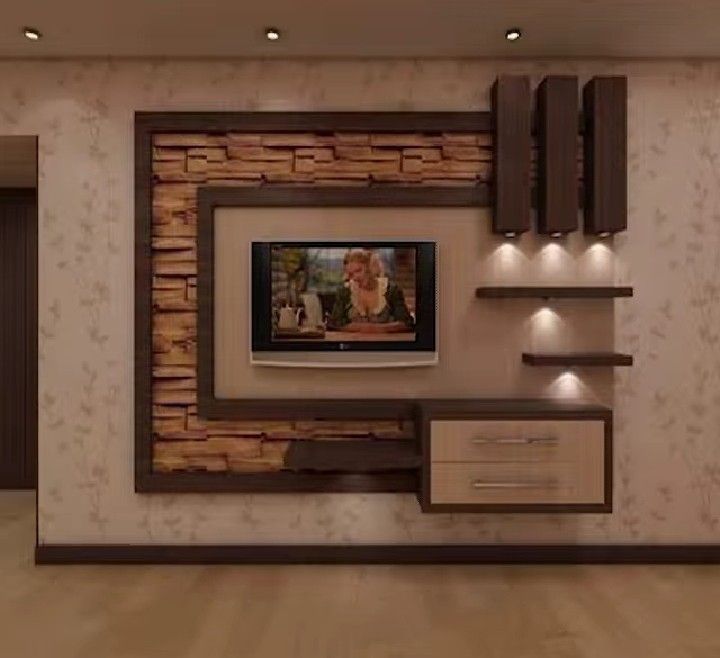 TV Unit Wall Panelling Contractors in Chennai image 4
