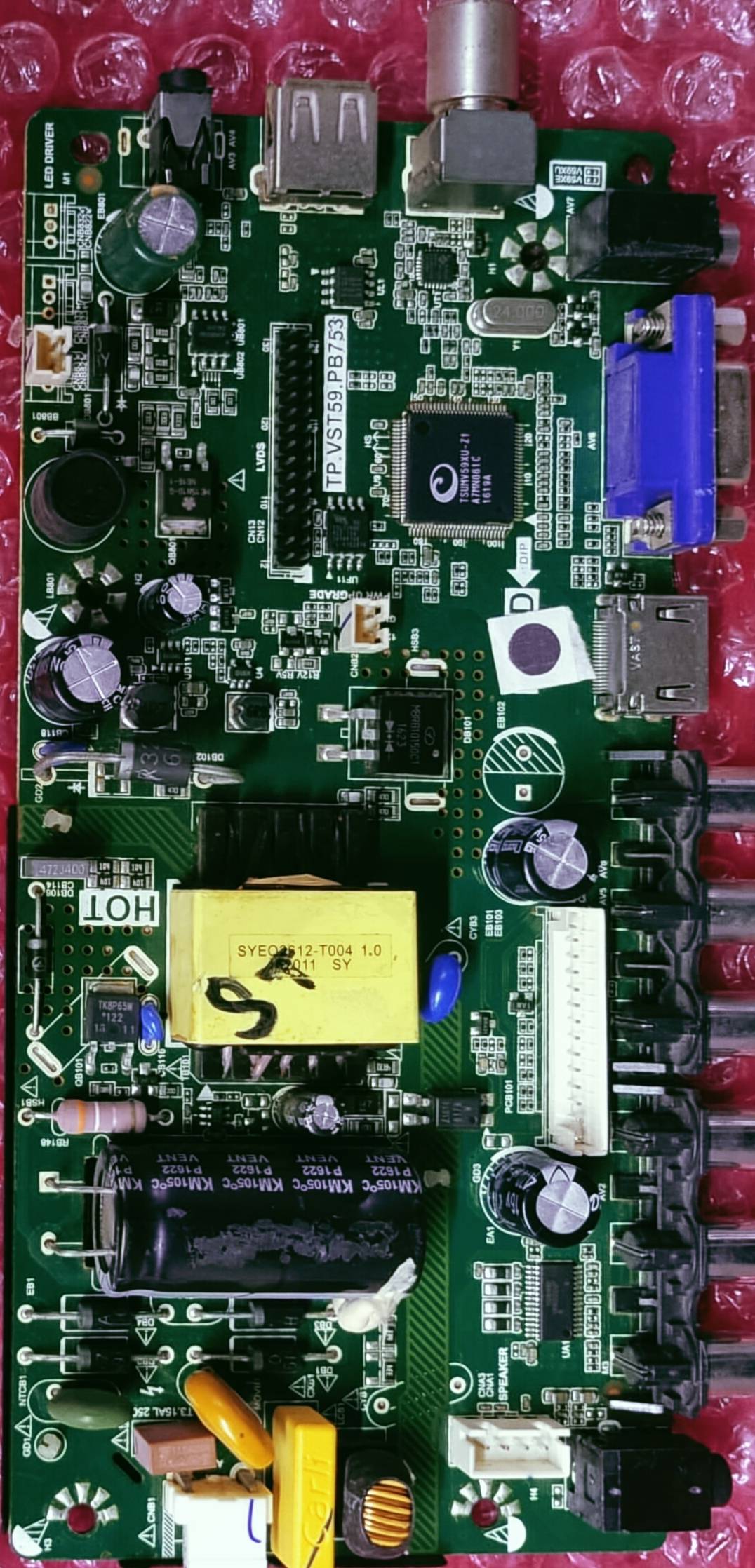 UNIVERSAL LED TP.VST59.PB753 MAIN BOARD #wb32 image 2