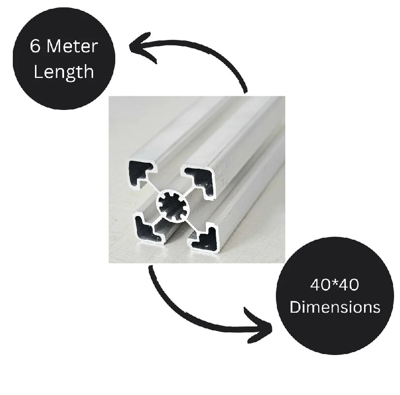 40x40 Industrial Light Aluminum Profile image 2