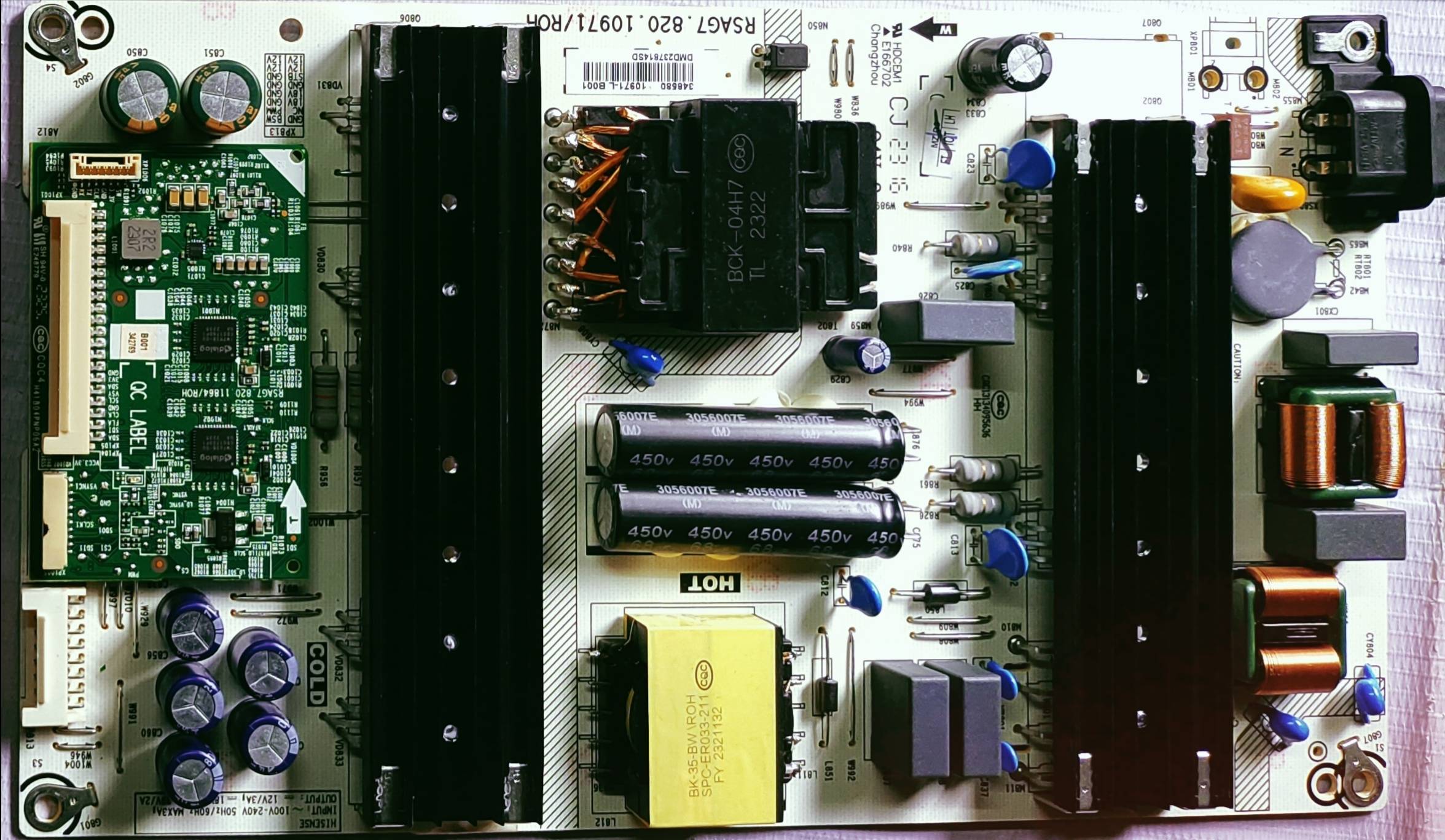 HISENSE 55UBK Power Supply Board ,SMPS BOARD #wb29 image 2