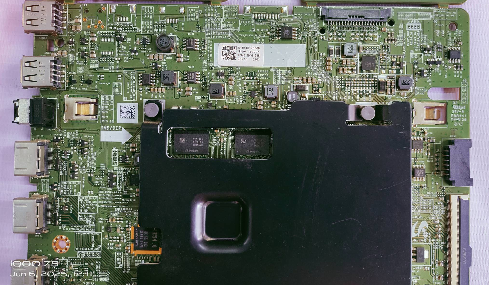 Samsung 4k UA55KU7350 Android Main Board, Android Mother Board, #Wb18 image 2