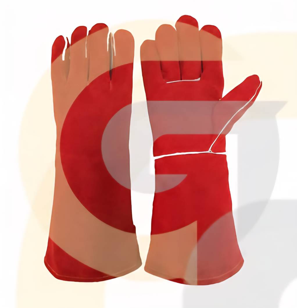 Red Leather Welding Gloves – Heat Resistant & Durable image 5
