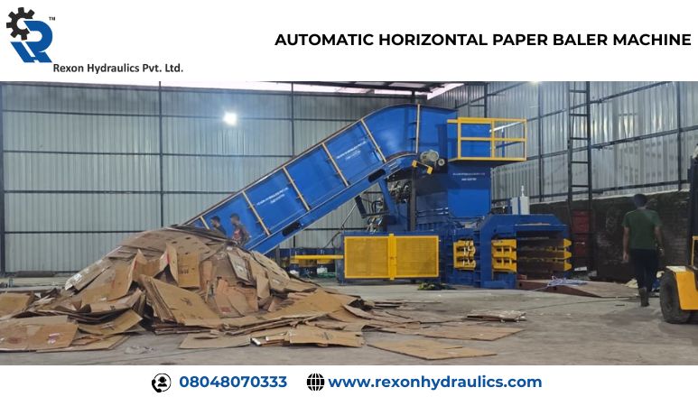 AUTOMATIC HORIZONTAL PAPER BALER MACHINE image 2