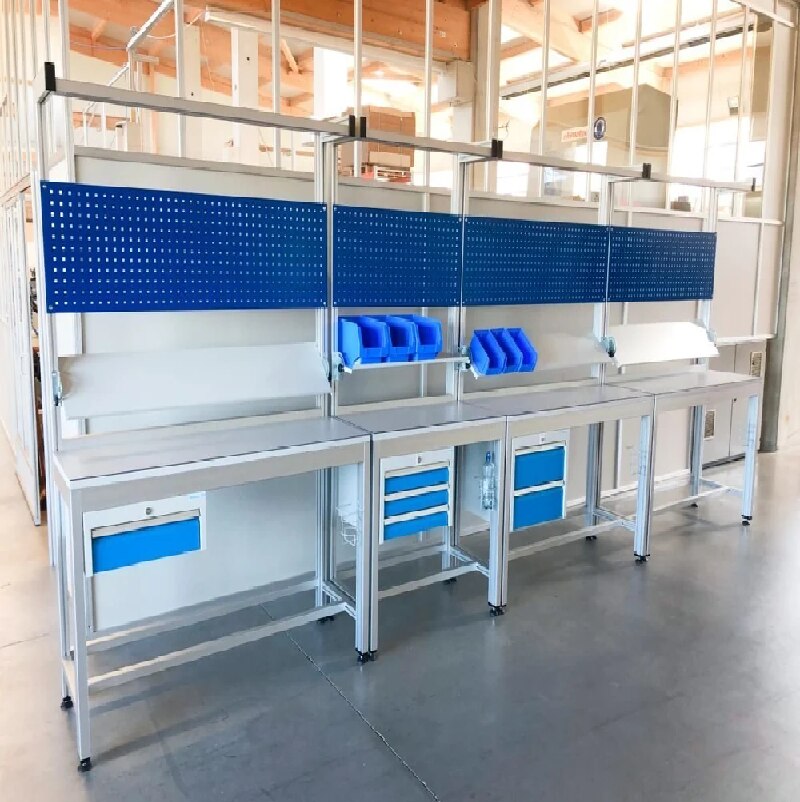 Aluminum Assembly Line Workstation image 3