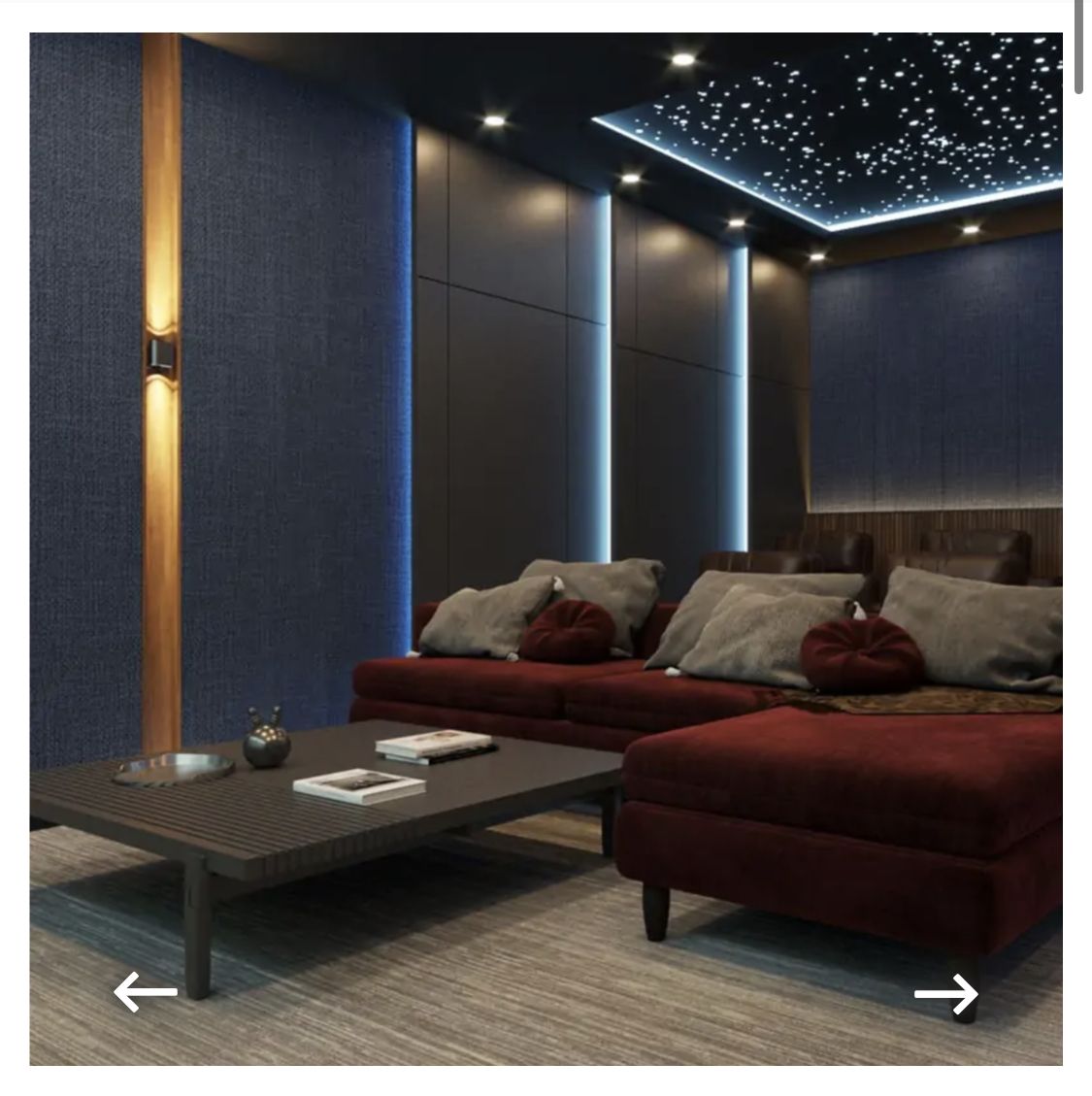 Premium Home Theatre Interiors with Acoustic Treatment image 2