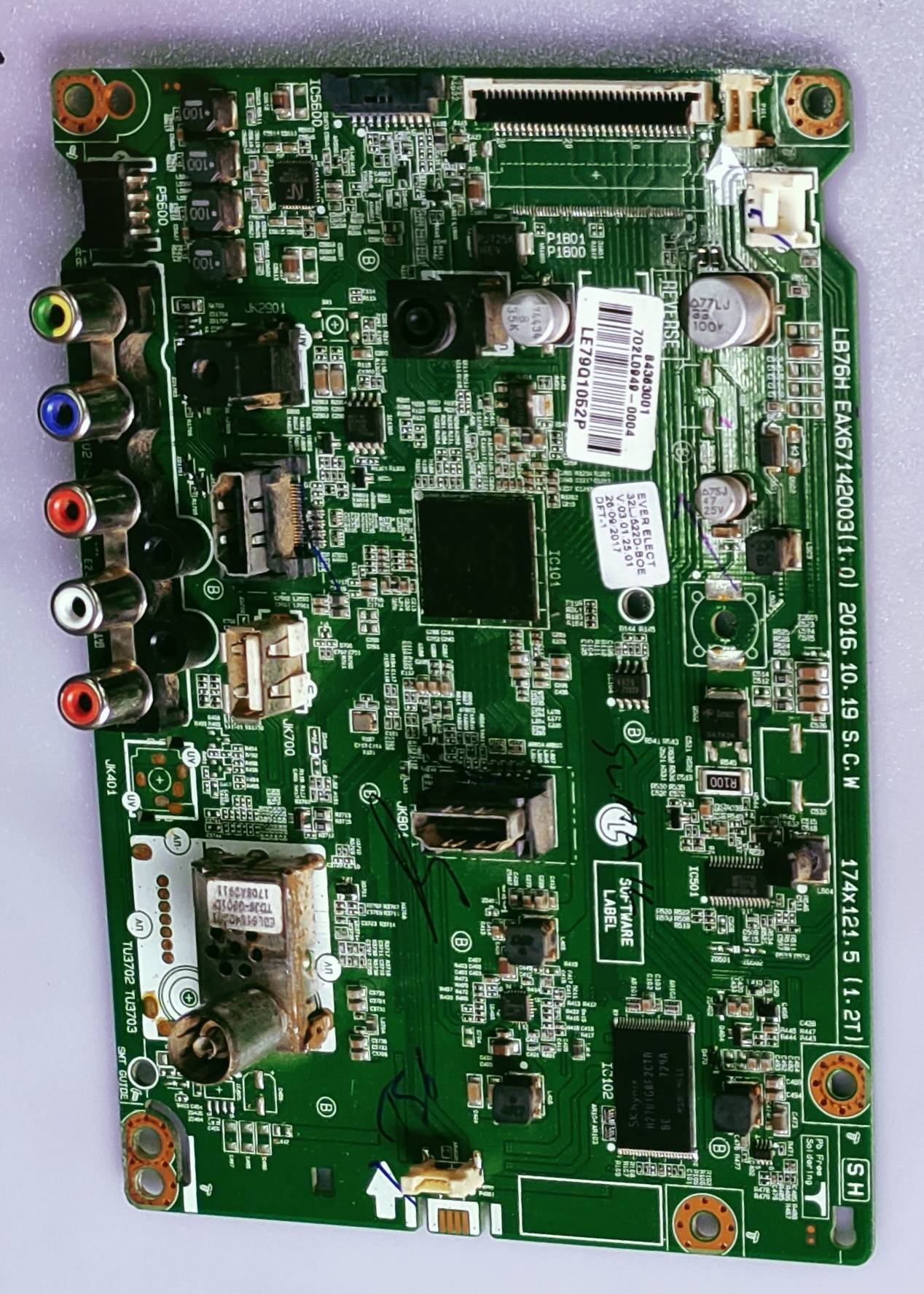LG Android Led Tv 32LJ522D Mother Board, LG Android Led Tv 32LJ522D Main Board, LG Android Led Tv 32LJ522D Main PCB Board, image 5