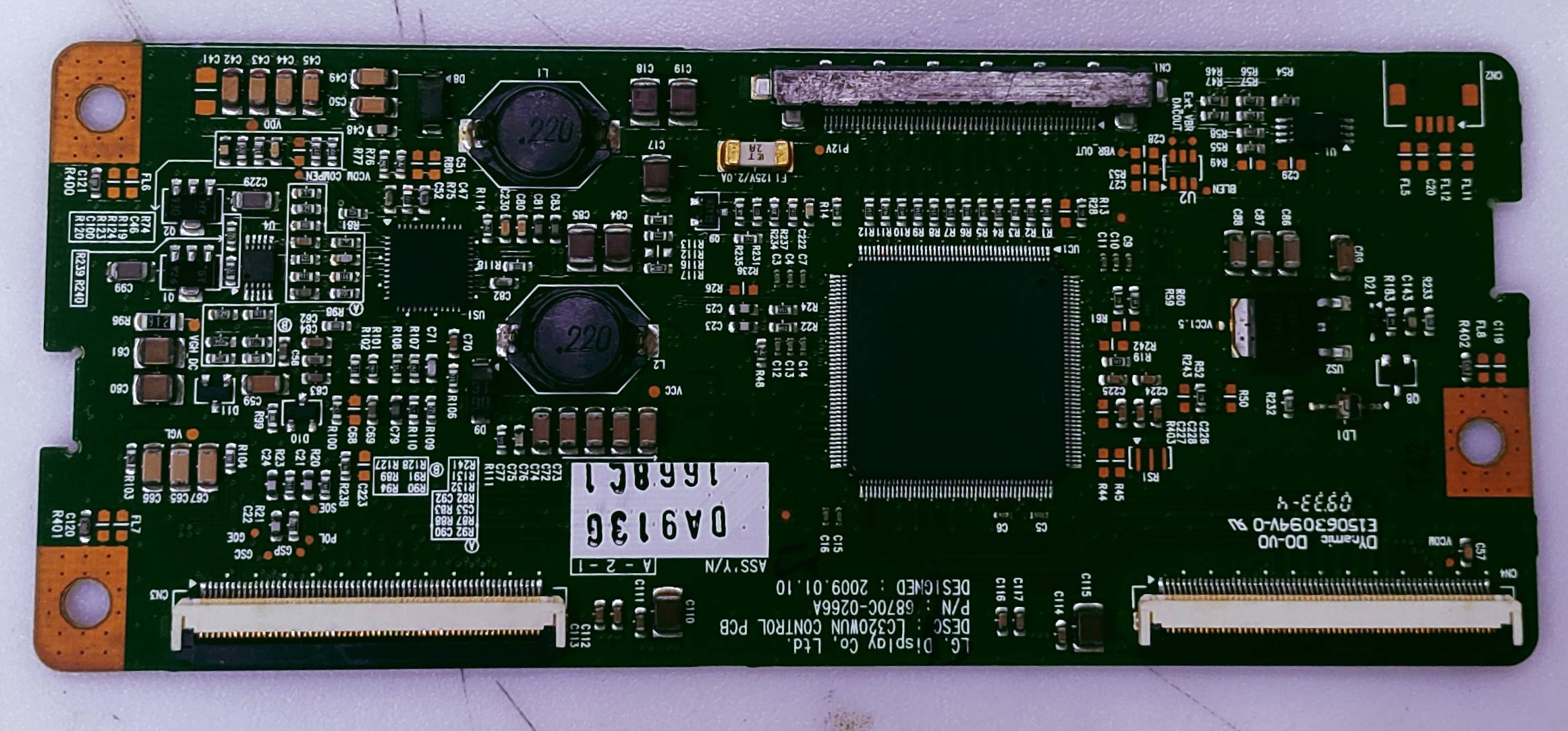 LG 32LG80FR LED TV FHD TCON PART NO.LC320WUN CONTR0L PCB (6870C-0266A image 6