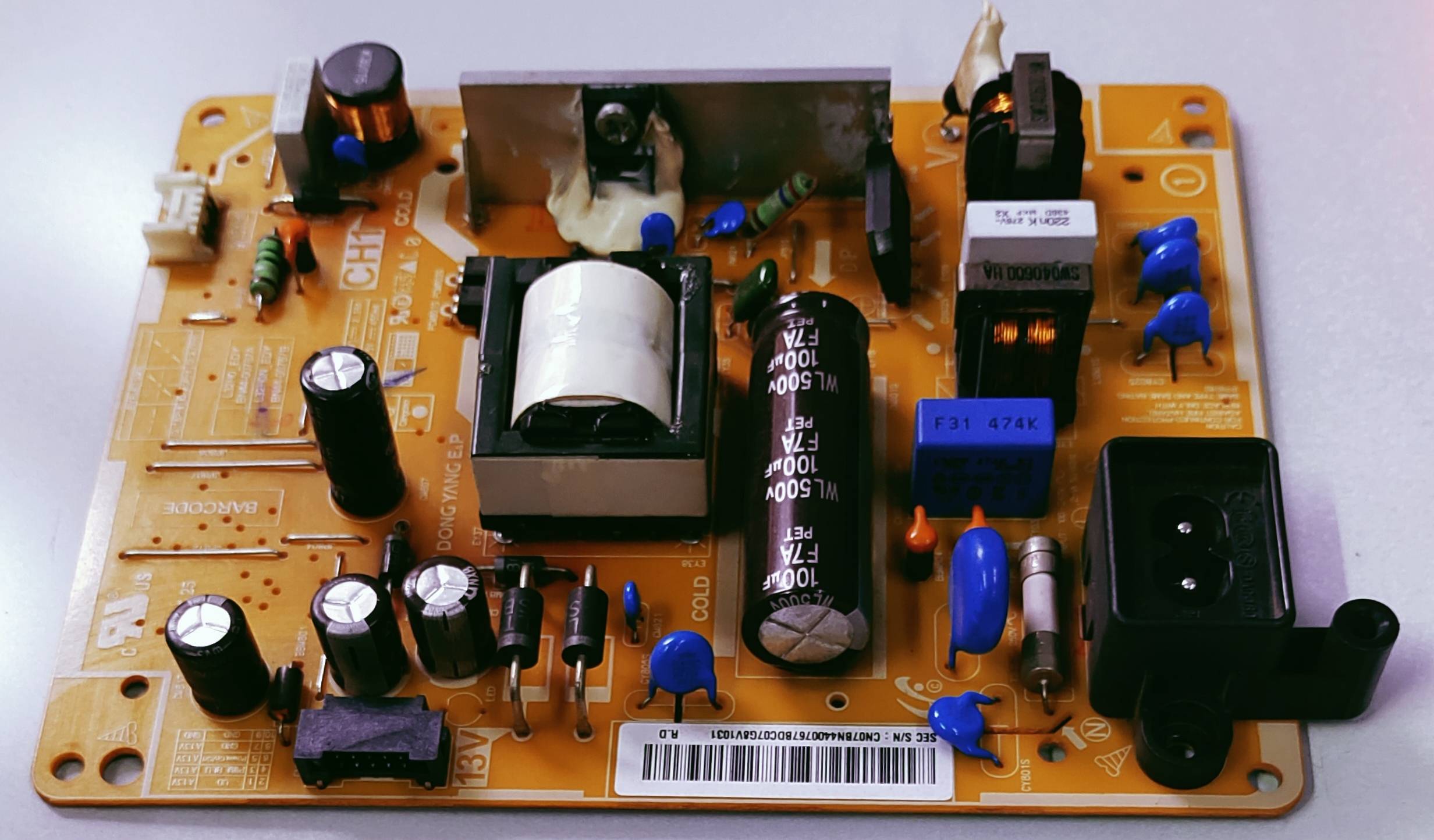 SAMSUNG LED TV UA32FH4003R Power Supply Board, SAMSUNG LED TV UA32FH4003R Smps Board, SAMSUNG LED TV UA32FH4003R Power Supply PCB Board, #wb49 image 3