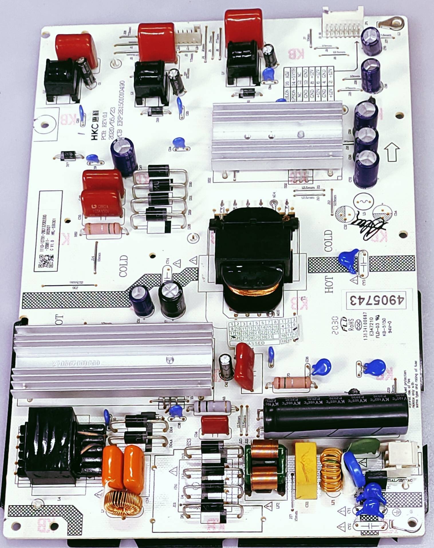 Realme  RMV2001 55 QLED TV New Power Supply Board image 3