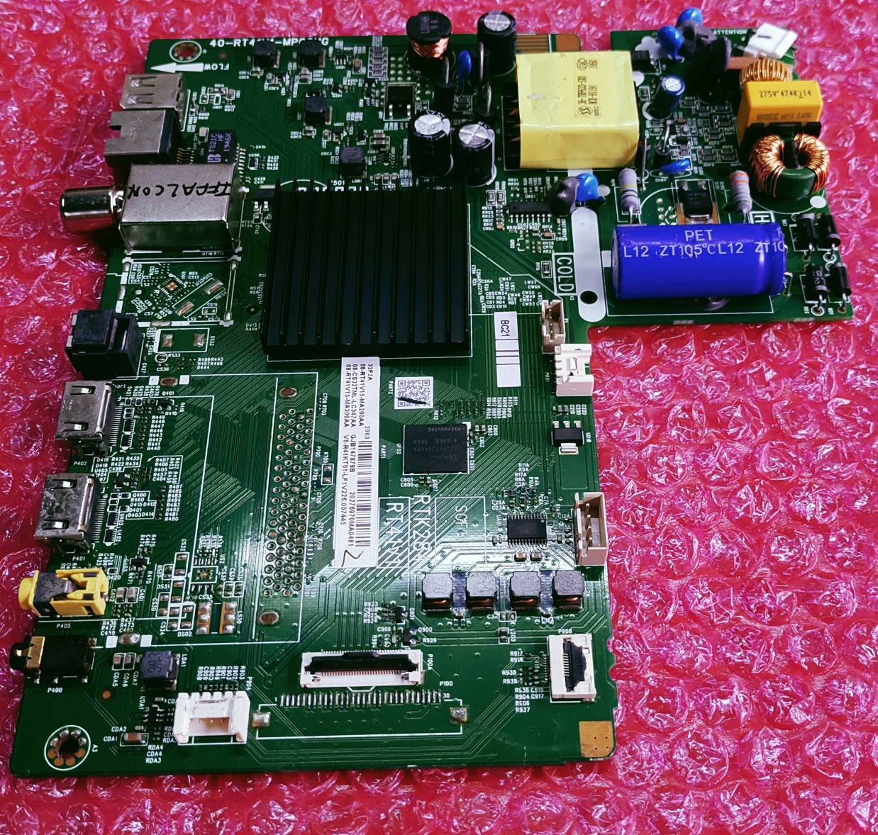 TCL/IFFALCON 32F2A ANDROID MAIN BOARD, ANDROID COMBO BOARD, ANDROID MOTHER BOARD, #WB15 image 2