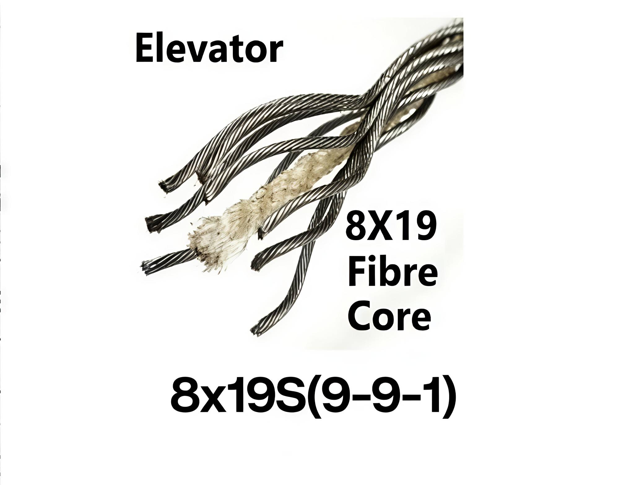 Elevator Wire Rope construction 8x19 S (9-9-1) image 2
