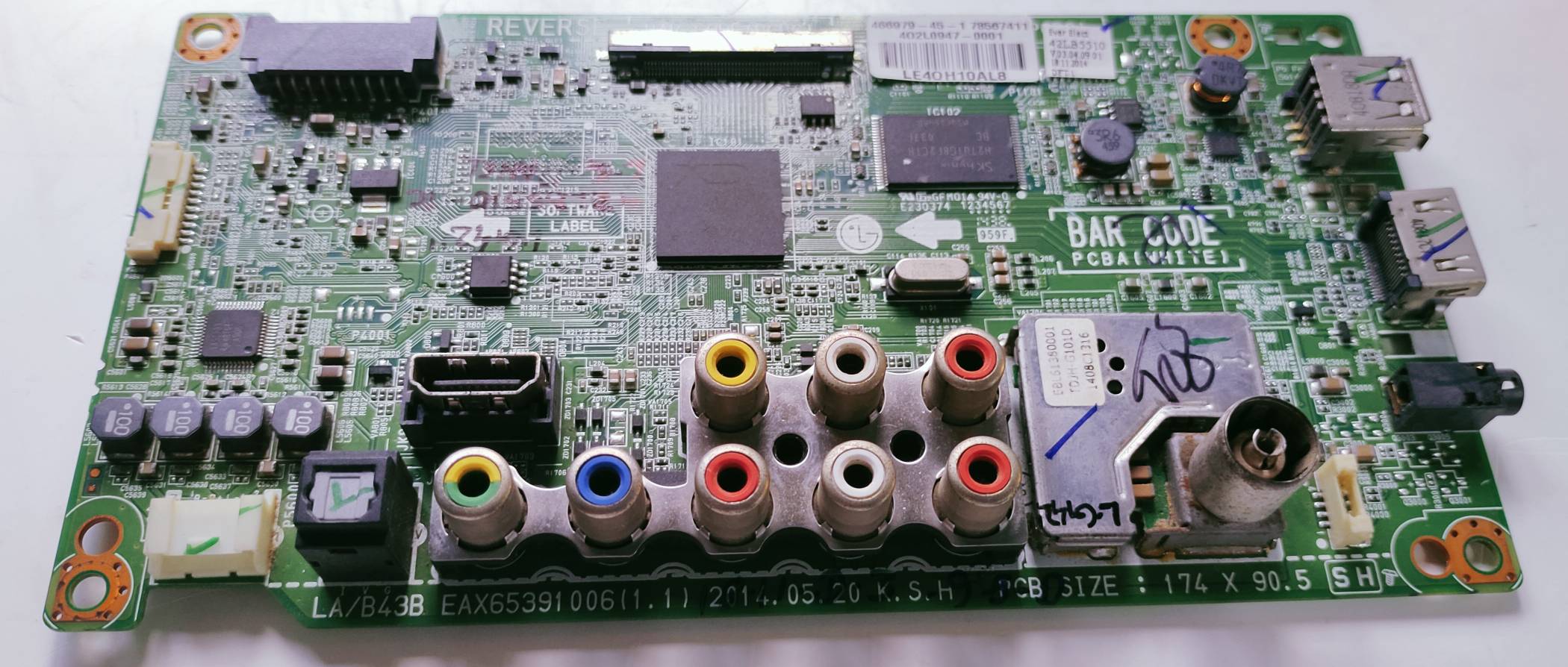 LG 42LB5510-TB LED Full HD TV Motherboard, Main Board, Main PCB image 5