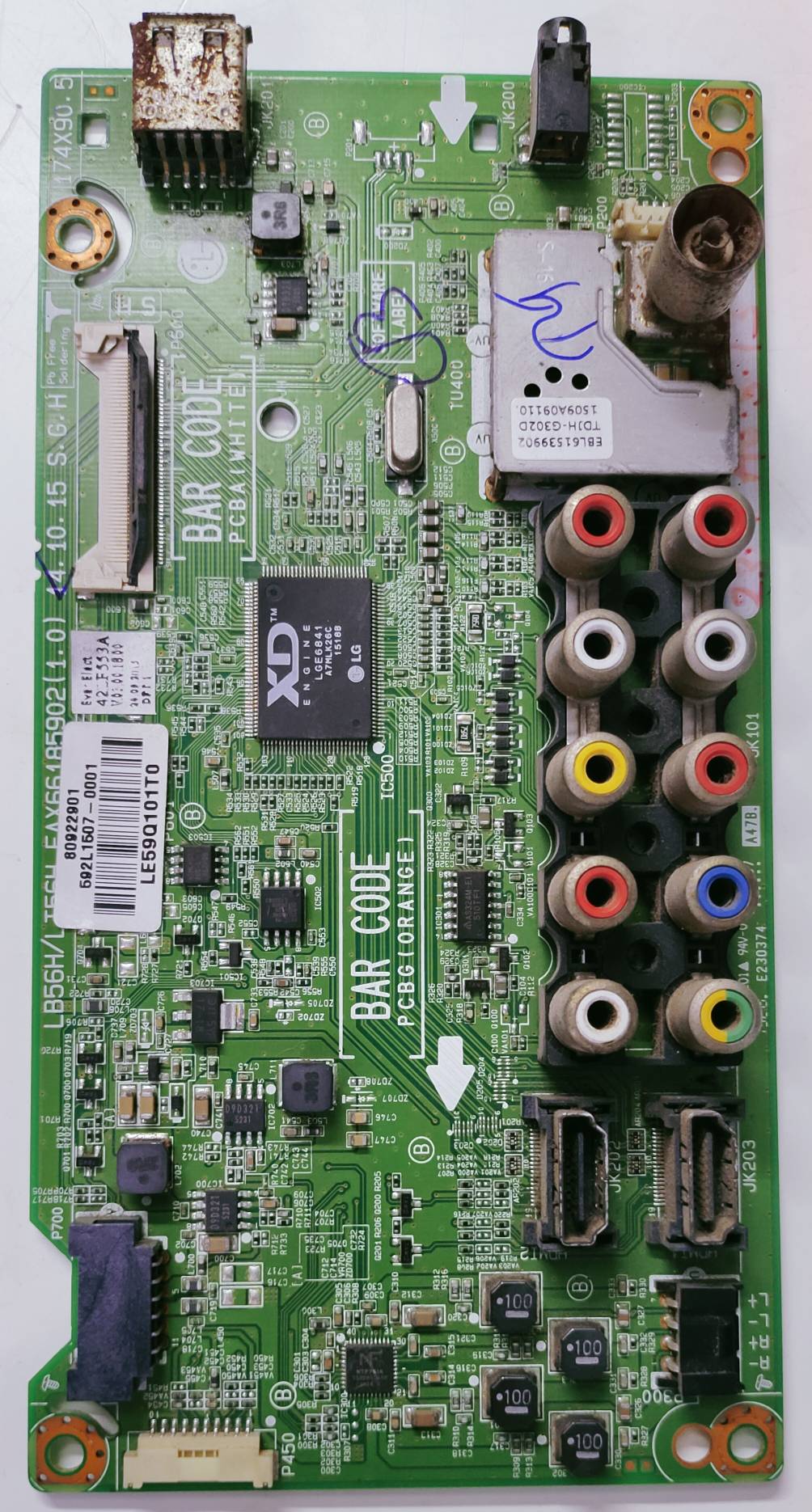 LG 42LF553A-TA LED Full HD TV Motherboard, Main Board, Main PCB image 2
