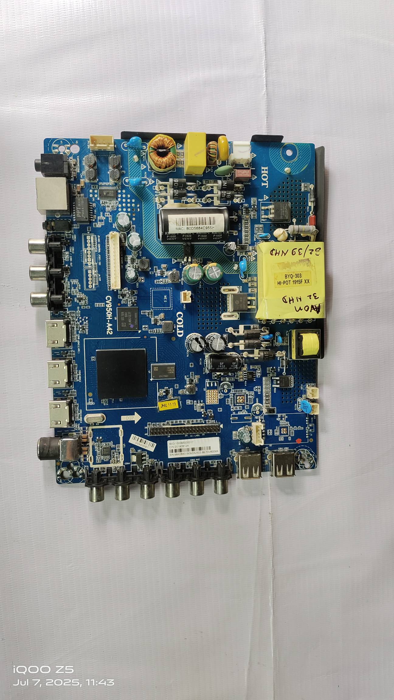 CV9255-A42 LED MOTHER BOARD,FOR LED BOARD #wb36   image 3