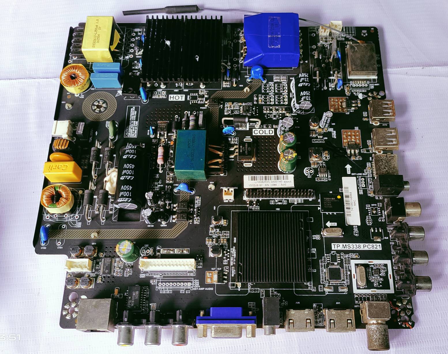 UNIVERSAL LED SAMRT TP.MS338.PC821 Mother Board #wb 36 image 4