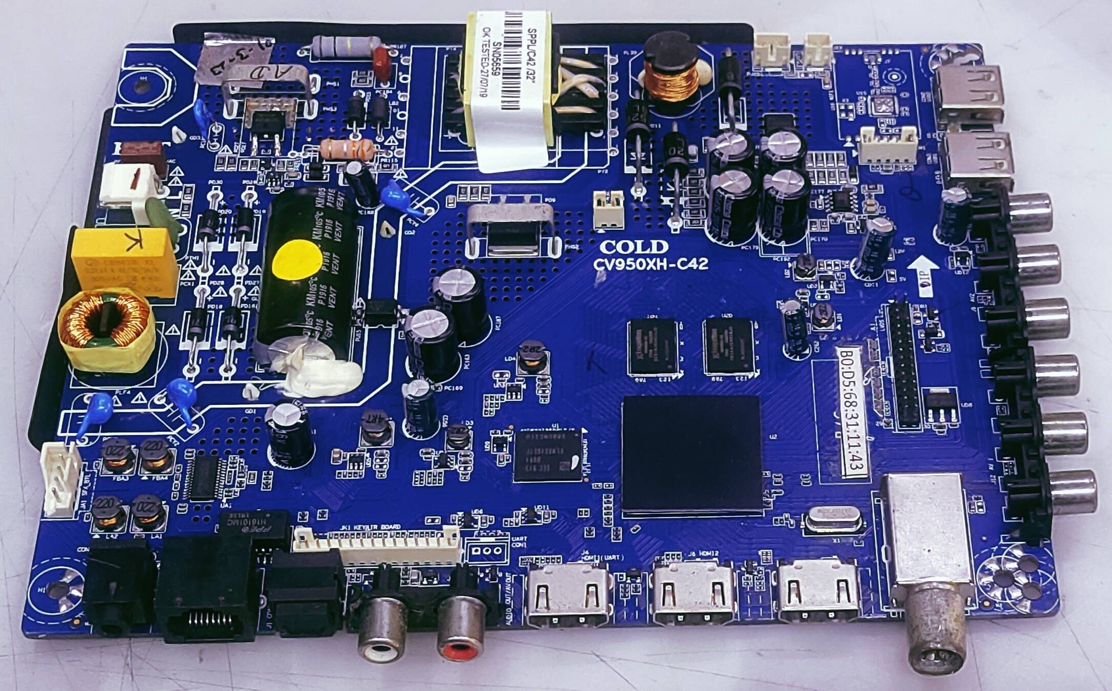 KODAK 32" FHD ANDROID MOTHER BOARD NUMBER CV950XH-C42 image 4