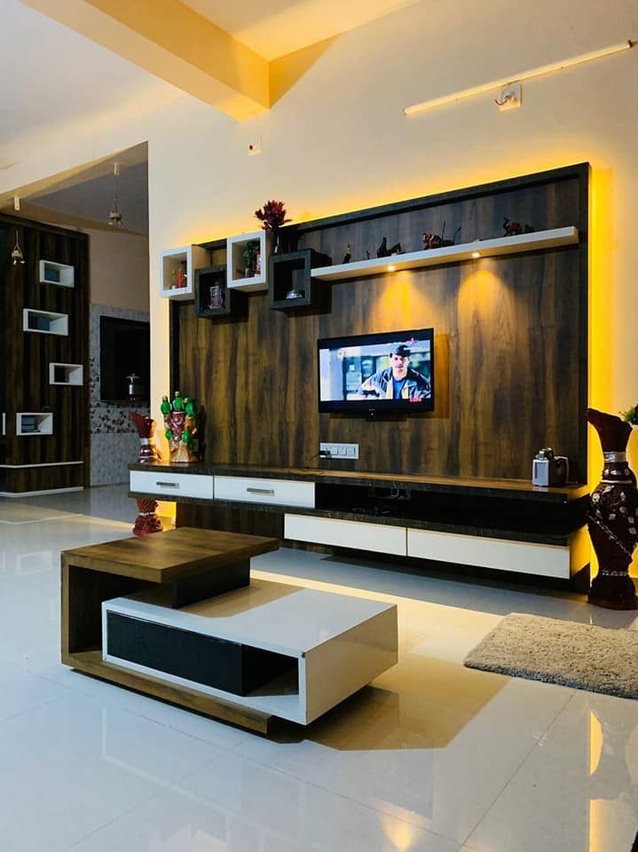 TV Unit Wall Panelling Contractors in Chennai image 4