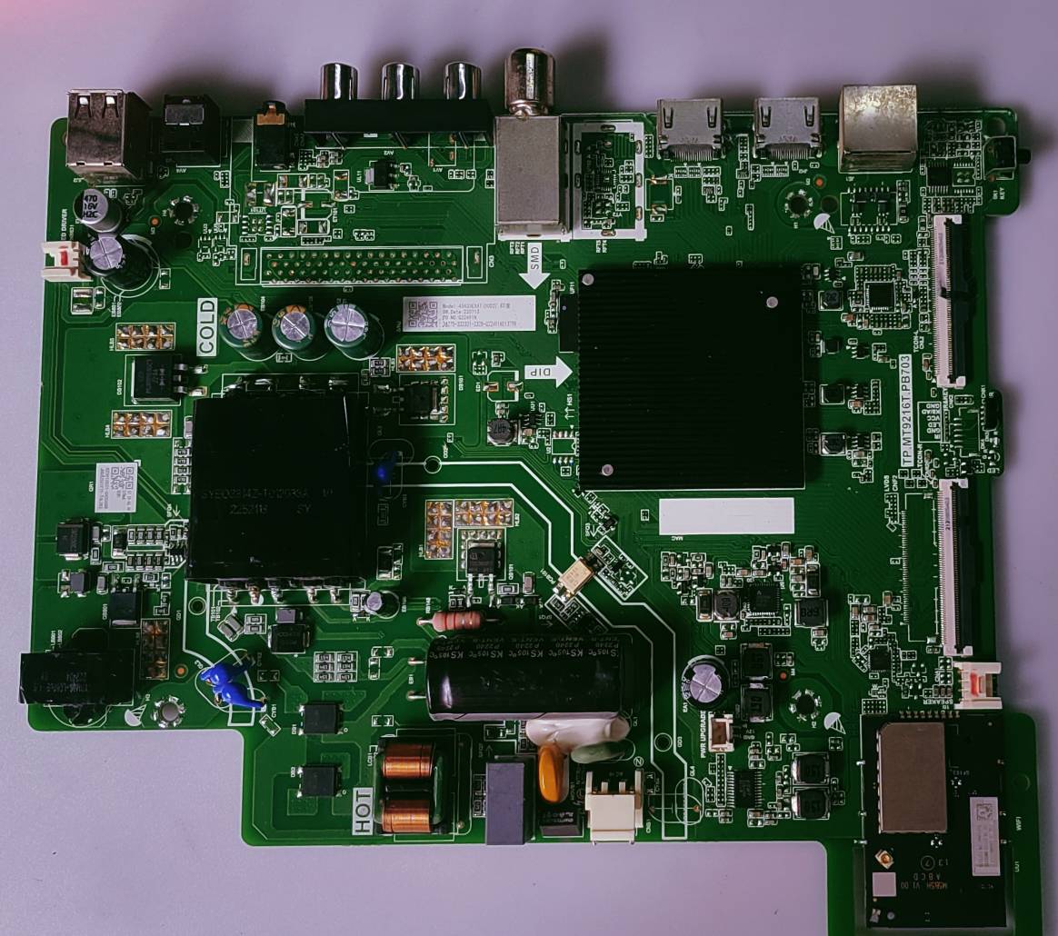 HISENSE 43A33EXAT LED TV ANDROID MOTHER BOARD PART NUMBER TP.MT9216T.PB703 image 3