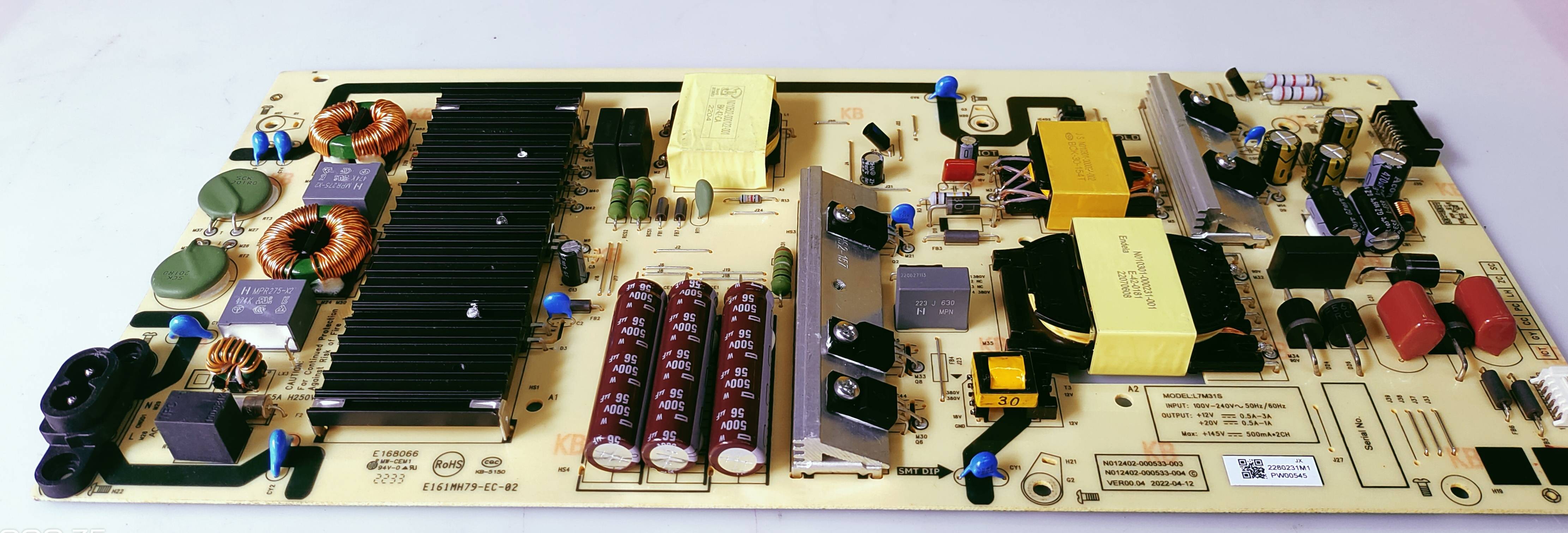 SANSUI JSW65GSQLED 4K LED TV NEW  POWER SUPPLY BOARD  image 3