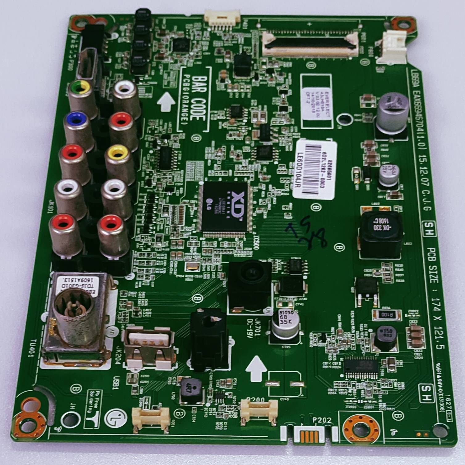 LG 43LH516A-TE LED TV FHD MOTHER BOARD  image 6