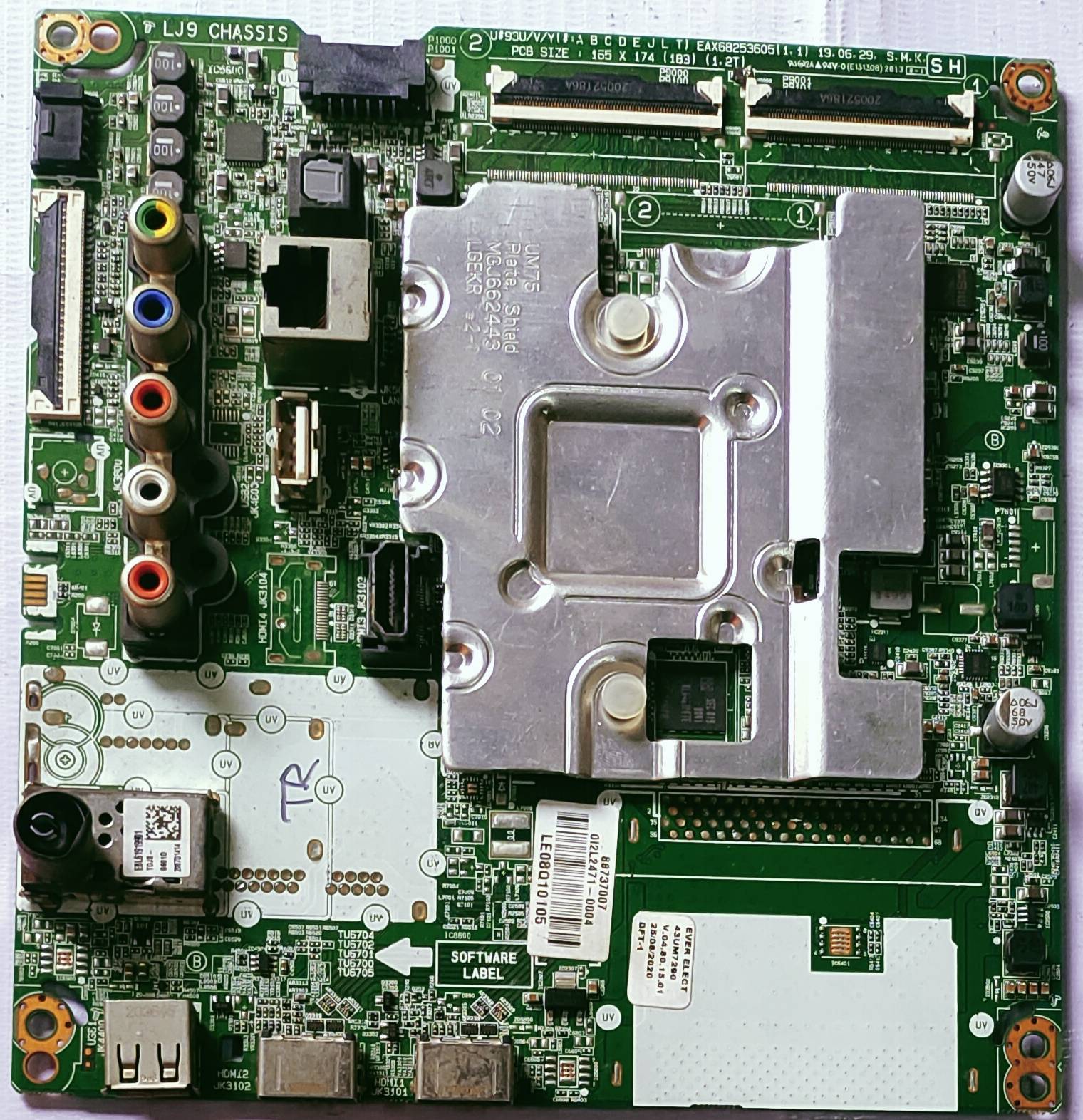 LG 4K 43UM7290 MOTHER BOARD, MAIN BOARD , LED BOARD,#Wb38 image 2