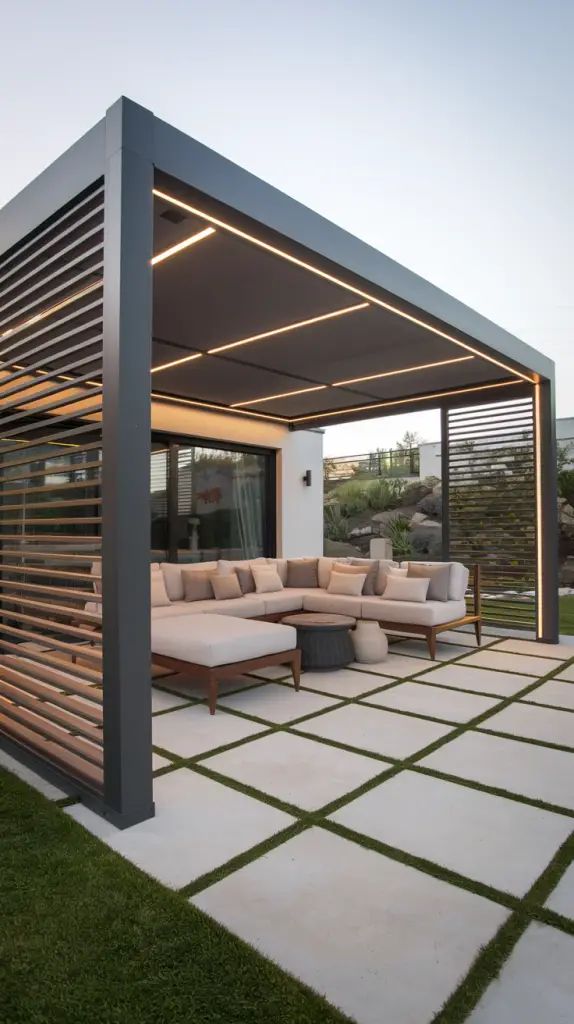 Smart Pergola Systems with Automatic Louvers Chennai image 2