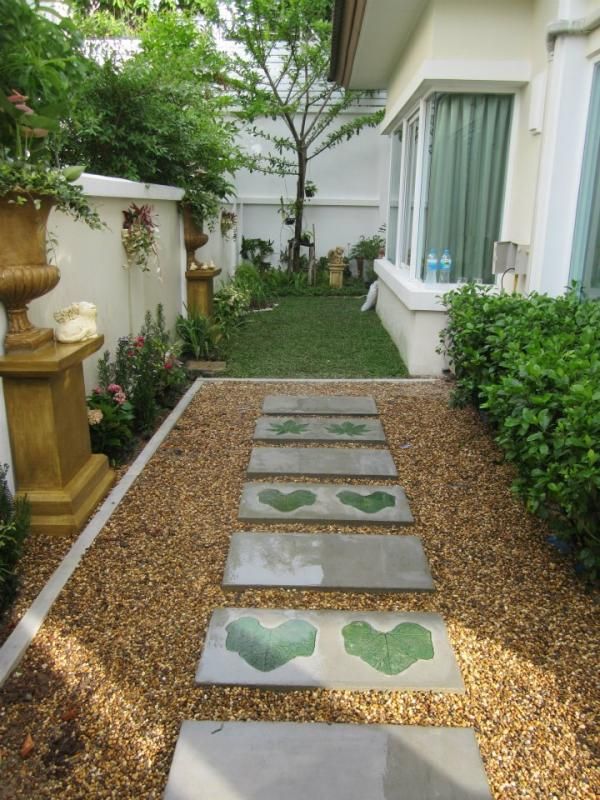 Backyard Stone Pathway Landscaping Chennai image 3