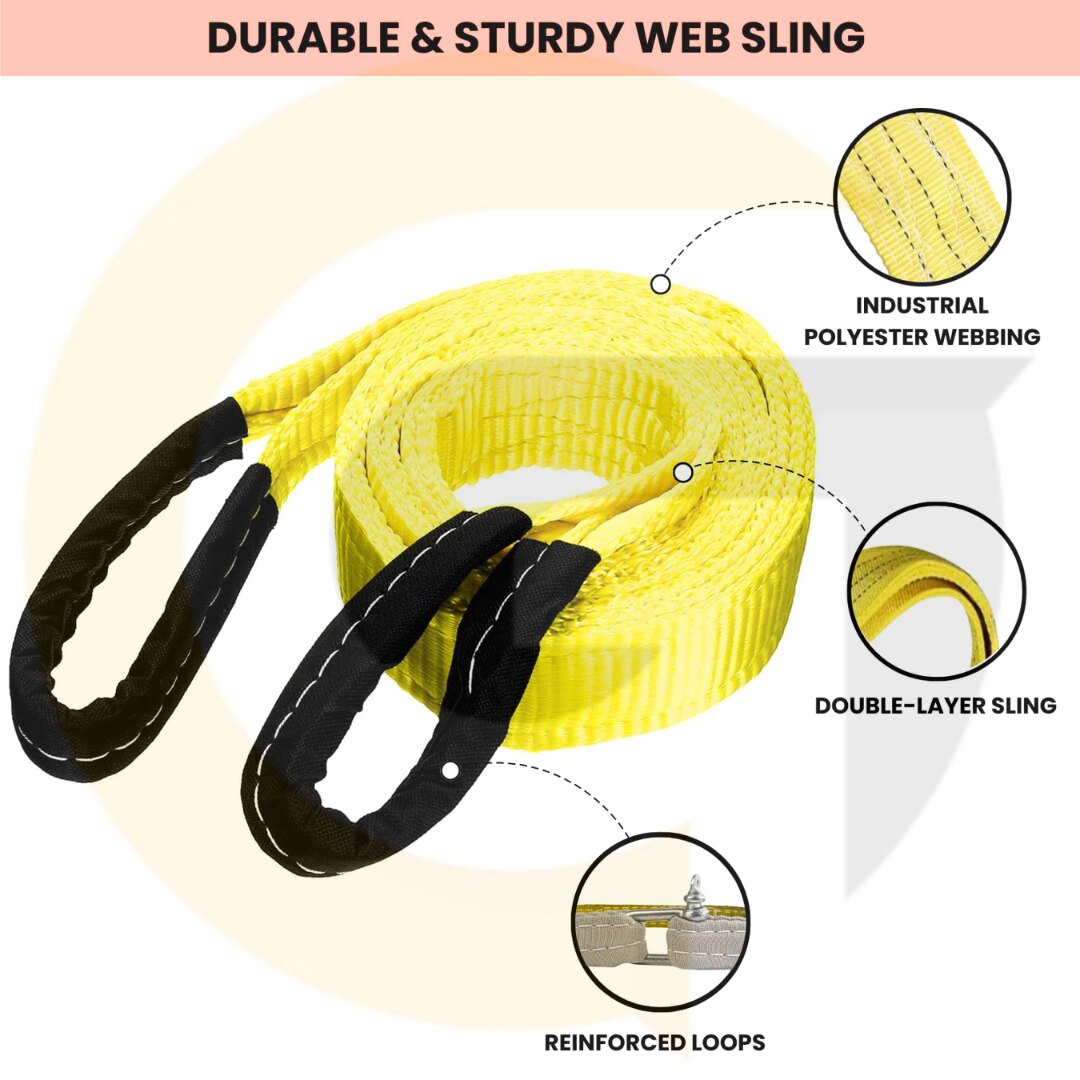 Polyester Webbing Sling Lifting Belt (3 Ton 3 MTR, 1) | Goyal Industrial Hub Delhi | ₹800 image 4