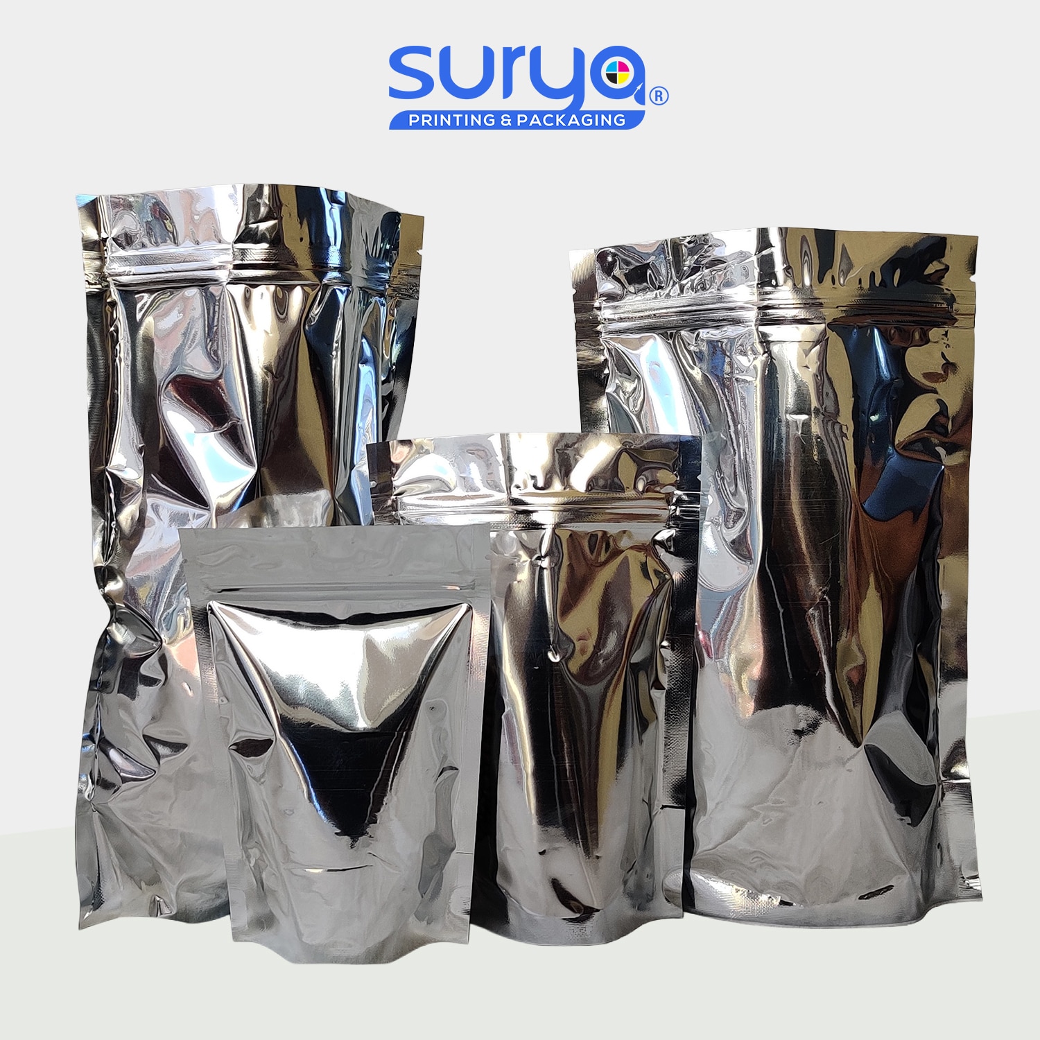 Both side silver Ziplock Stand-Up Pouch image 5