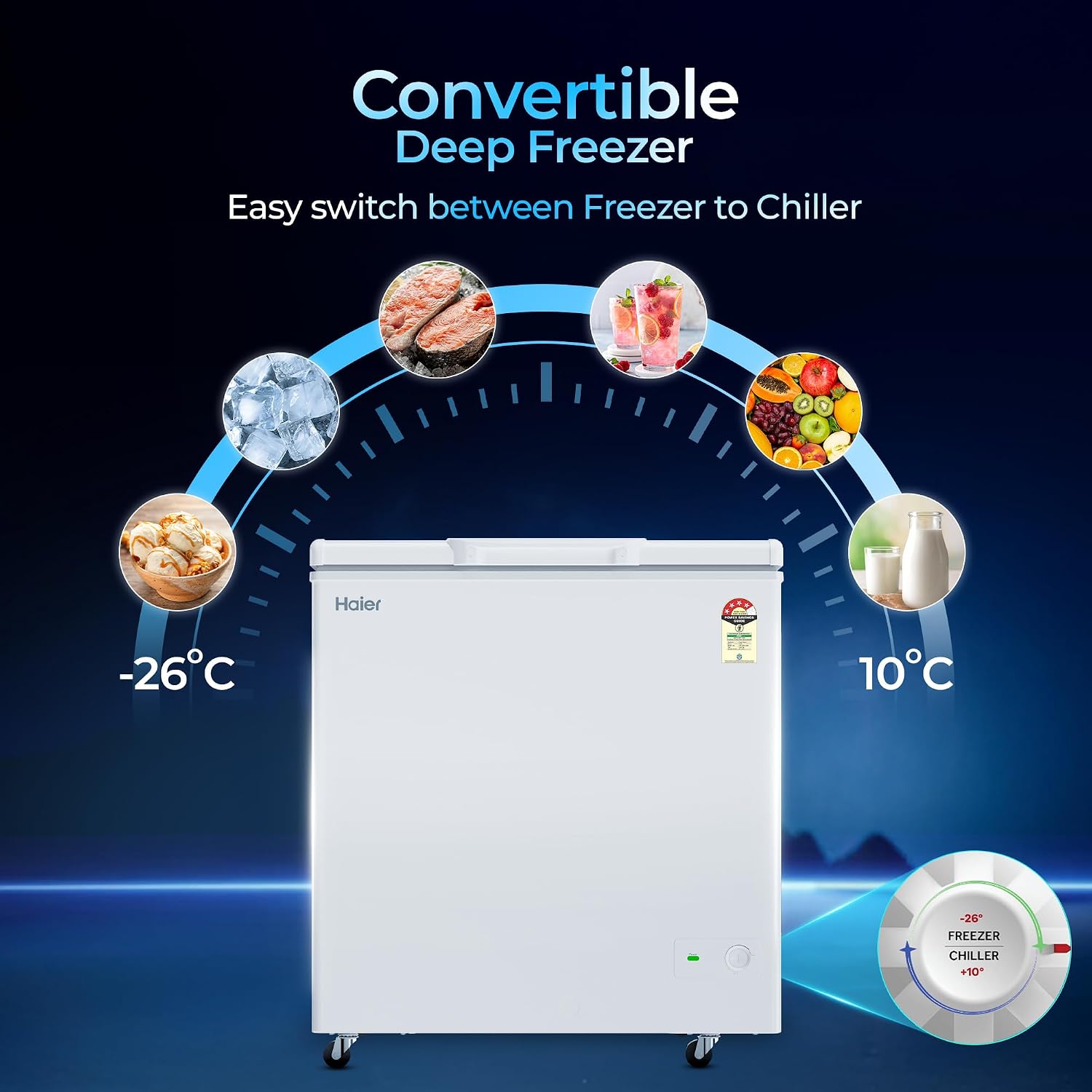 Haier Deep Freezer Hard Top HFC-230SPW4 image 6
