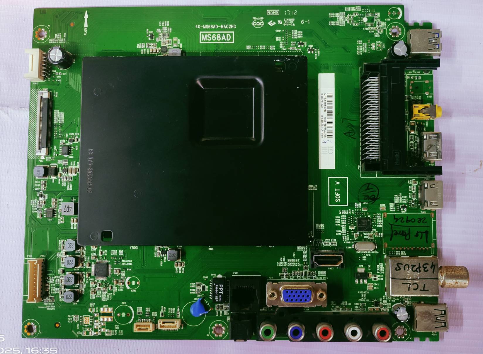 TCL/IFFALCON 43P2U5  Android Main Board, Mother Board #23 image 2
