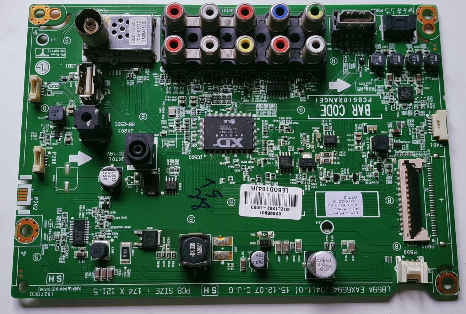 LG 43LH516A-TE LED Full HD TV Motherboard, Main Board, Main PCB image 5