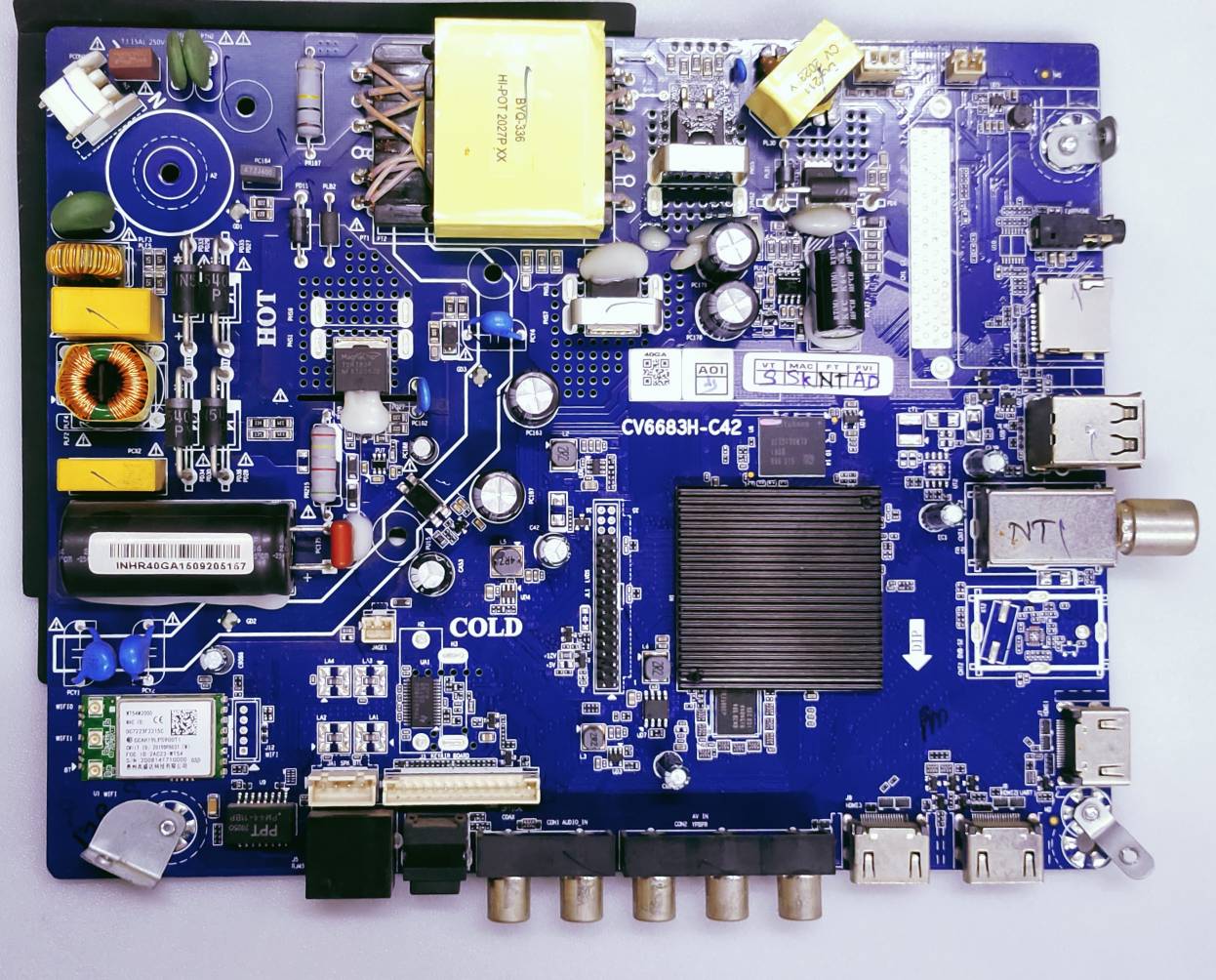 HAIER LE40K6600GA LED TV MOTHER BOARD PART NUMBER CV6683H-C42 image 6