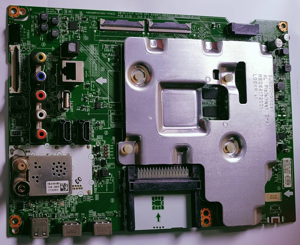 LG 4K LED TV 43UJ752V ANDROID MOTHER BOARD, ANDROID MAIN BOARD, ANDROID MAIN PCB BOARD, #Wb42 image 4