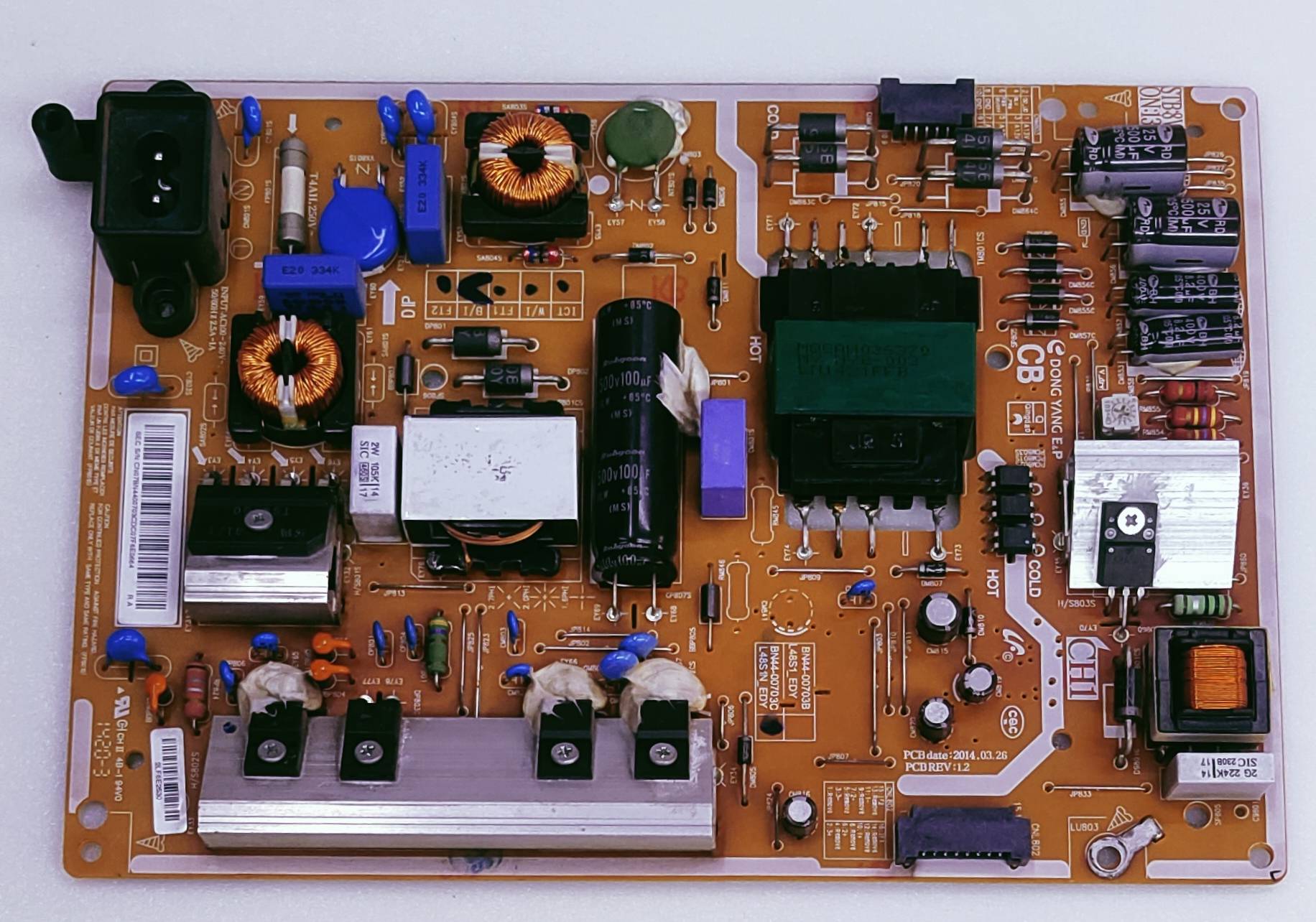 SAMSUNG UA40H5570AUXL LED TV POWER SUPPLY BOARD  image 2