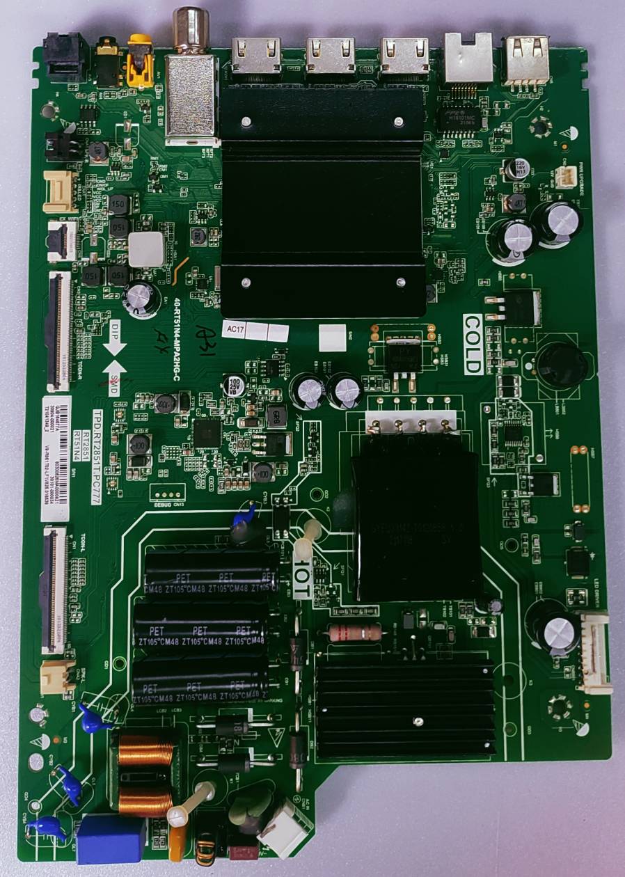 iFFLACON 55K61 4K Anroid led TV NEW Motherboard  Main Pcb no. TPD.RT2851T.PC777.  RT2851 RT51N4 image 2