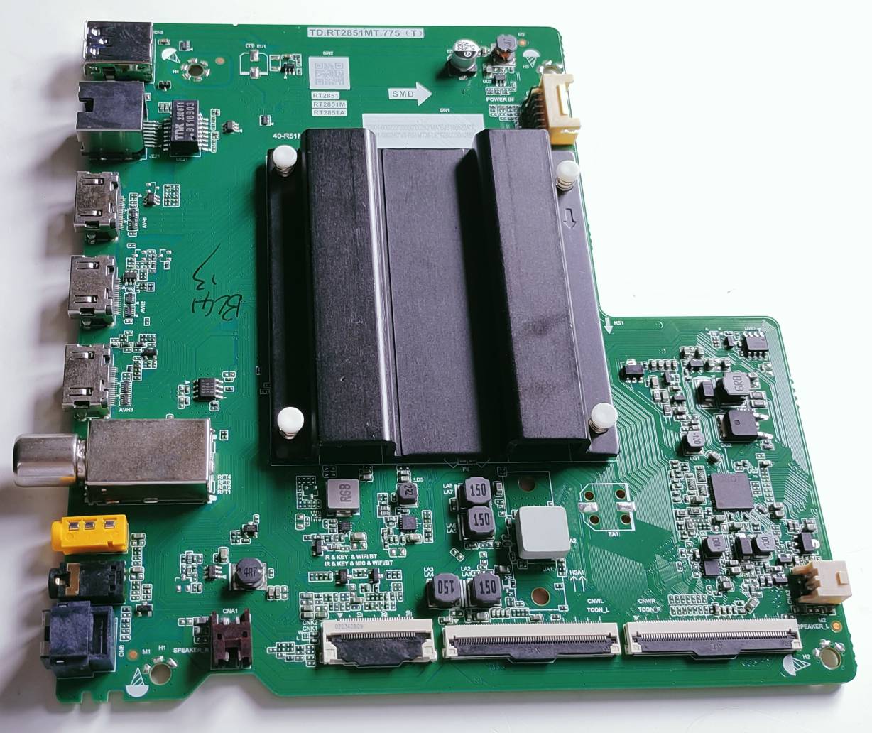 TCL/Iffalcon IFF43Q73 Google LED TV New Motherboard, Main Board, Main PCB ( TD.RT2851MT.775 (T)) image 2